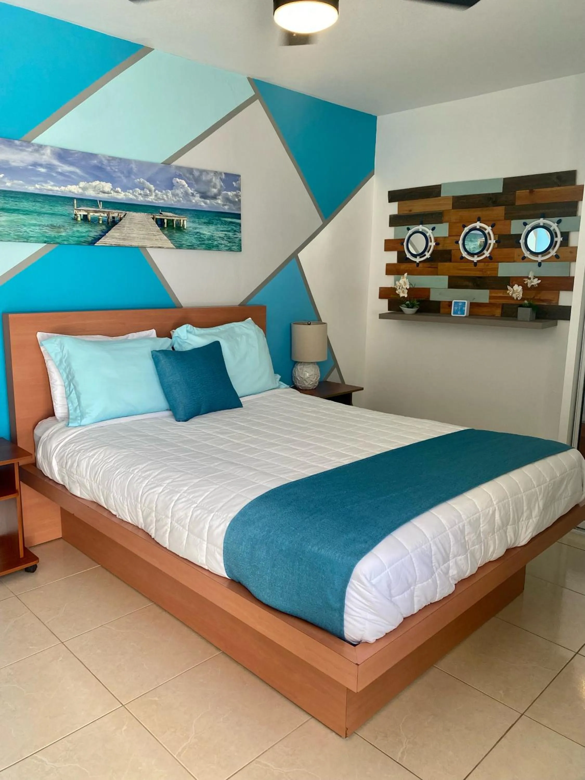 Bed in Aqua Marina Beach Club