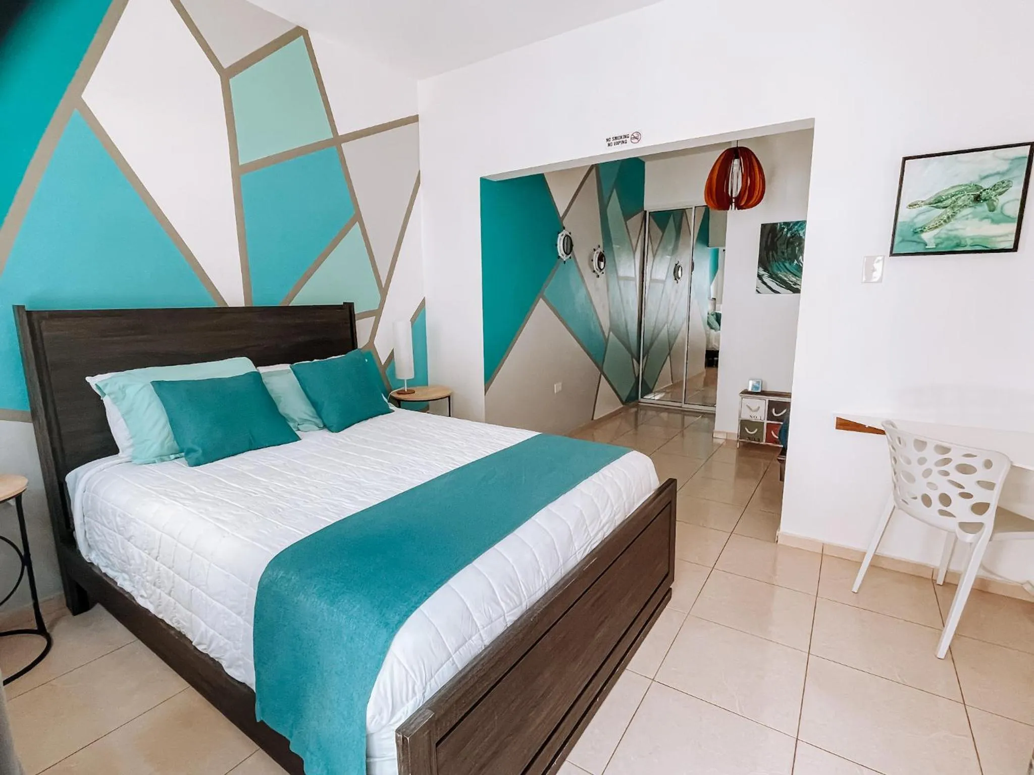 Bed in Aqua Marina Beach Club