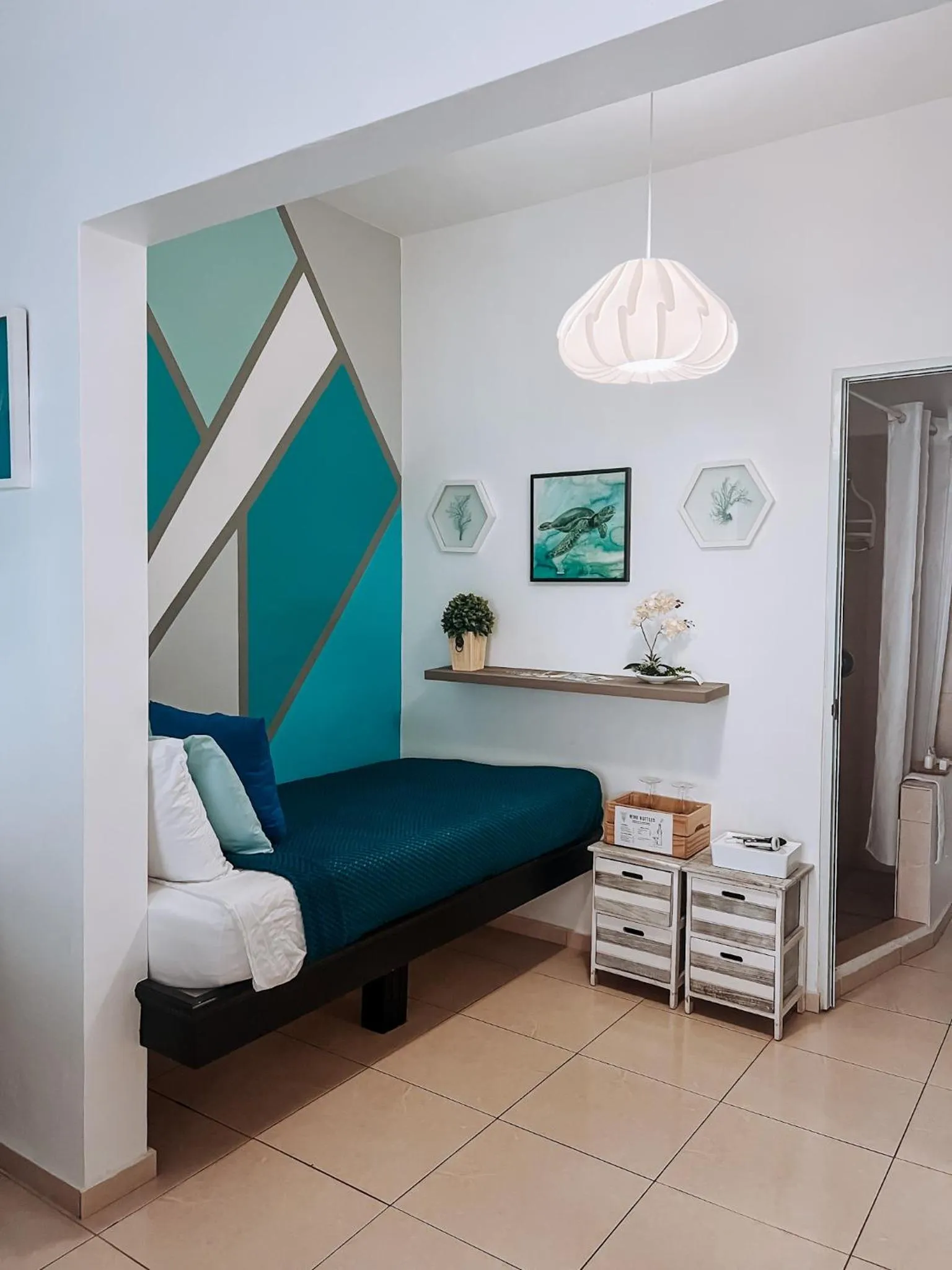 Bed in Aqua Marina Beach Club