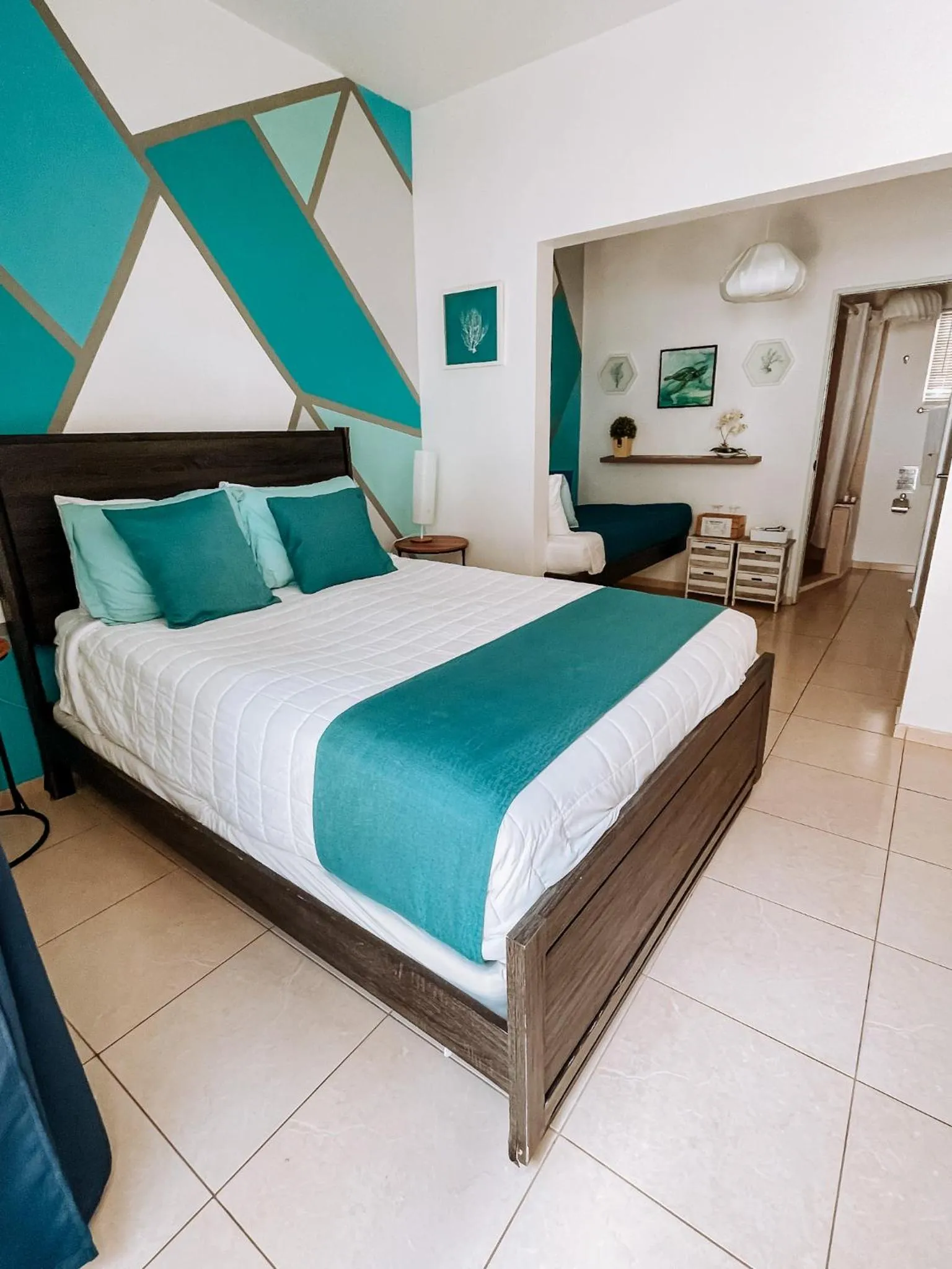 Bed in Aqua Marina Beach Club