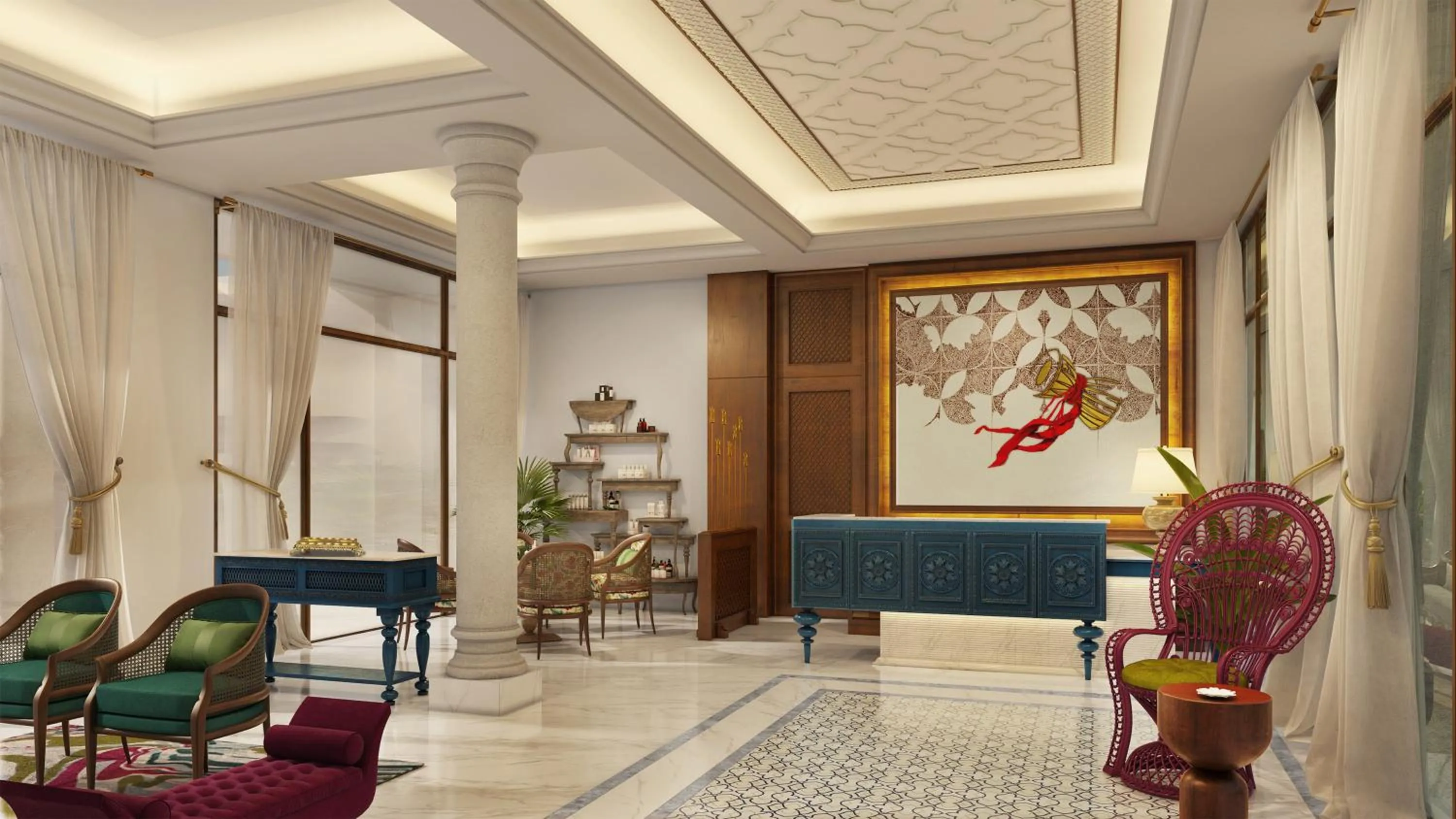 Lobby or reception in Pilibhit House, Haridwar – IHCL SeleQtions