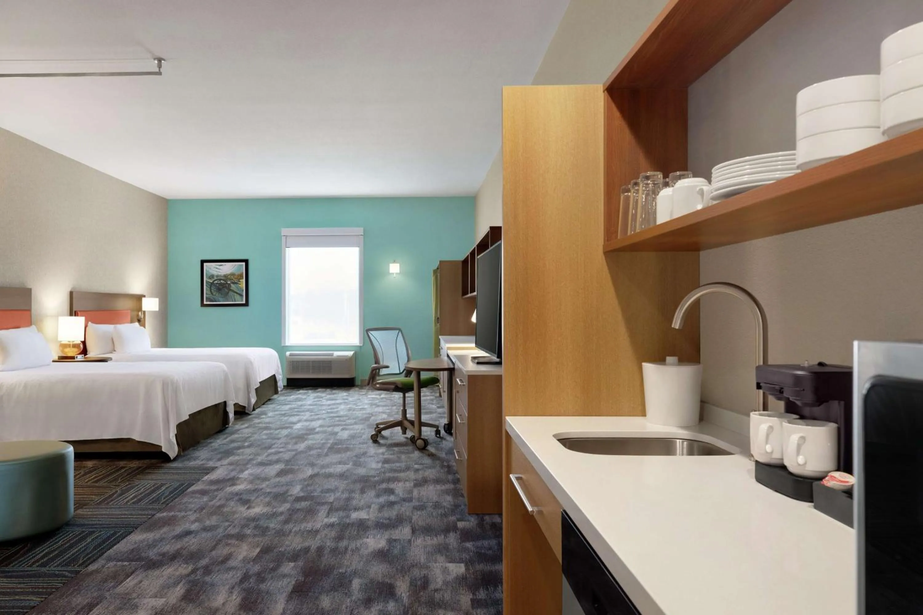 Bedroom, Bed in Home2 Suites By Hilton Vicksburg, Ms