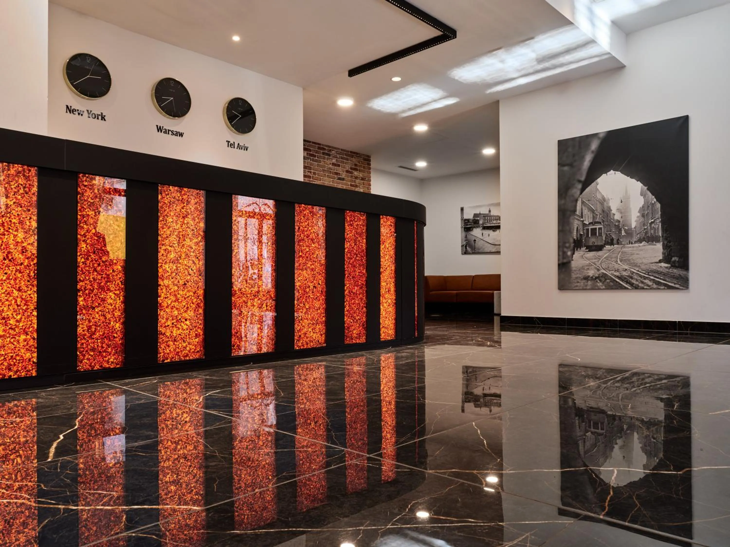 Lobby or reception in 1891 Garni Hotel