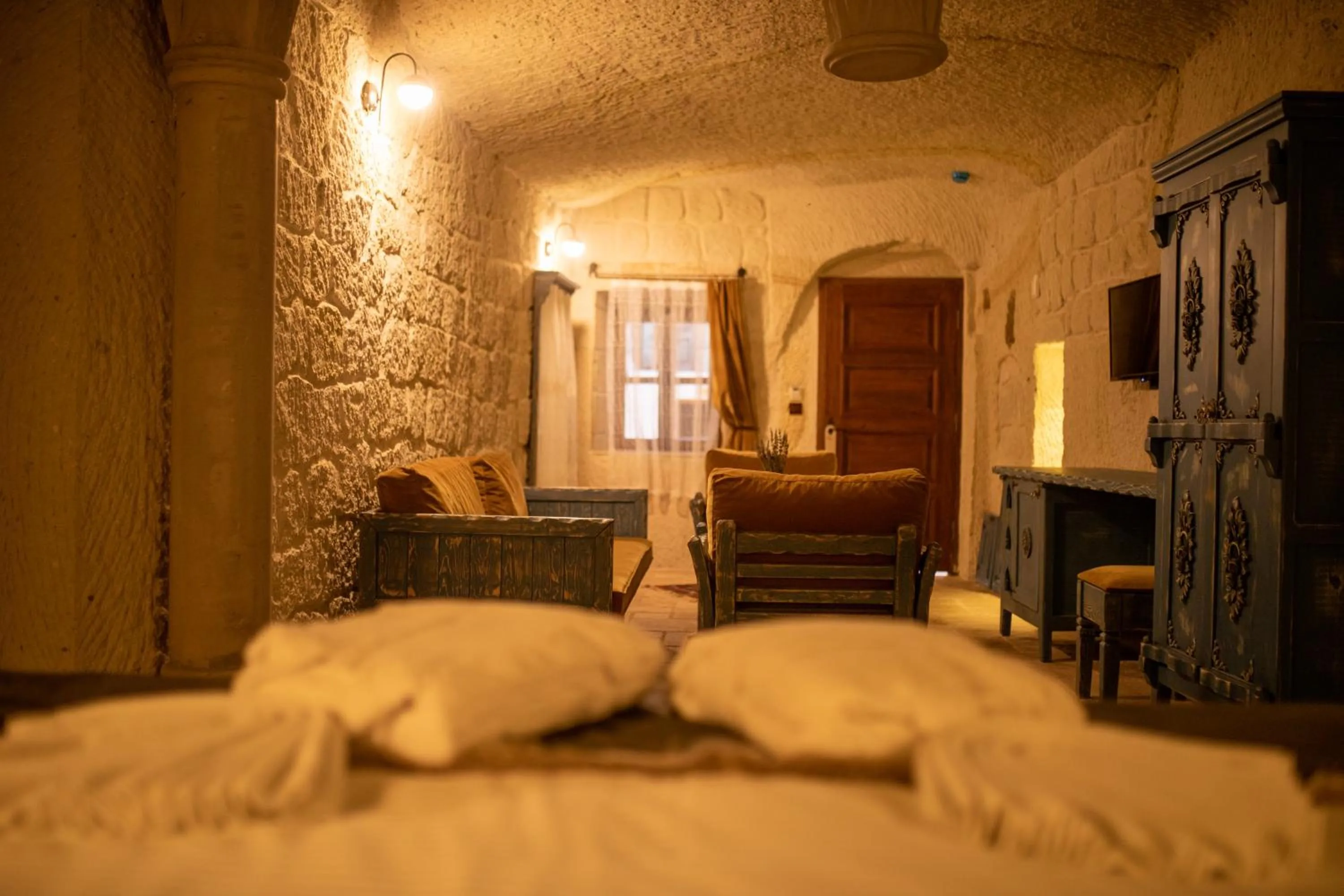 Living room in Pome Granate Cave Hotel