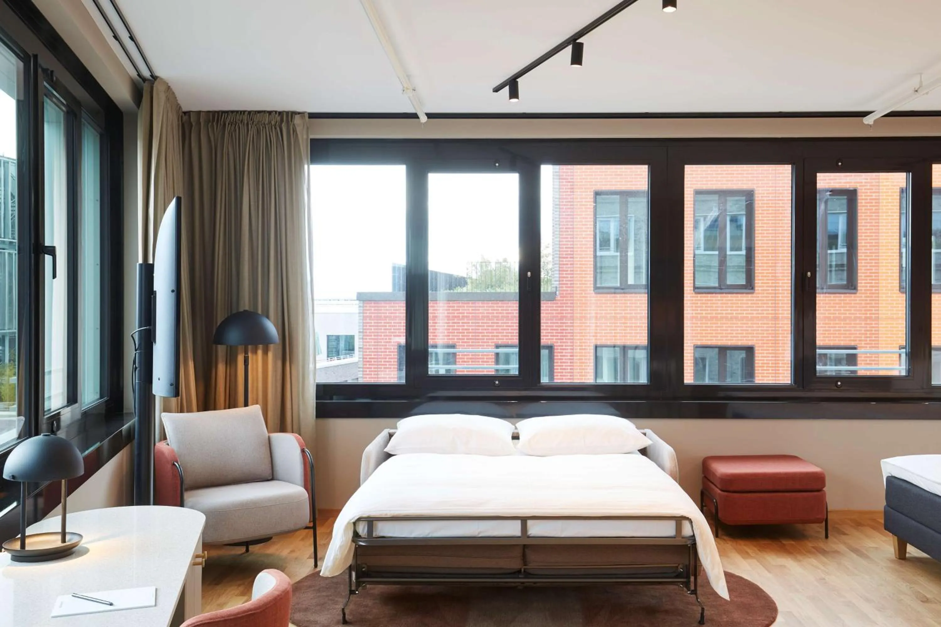 Bedroom, Bed in Scandic München Macherei