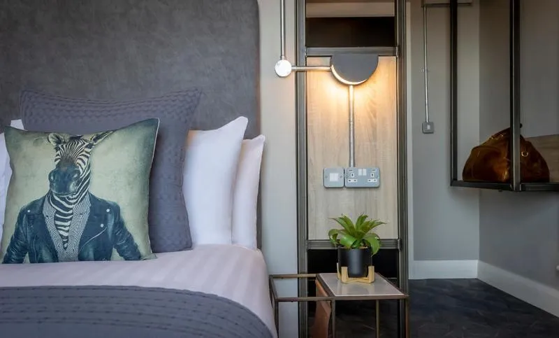Bedroom, Bed in Hotel67 at Gleneagle
