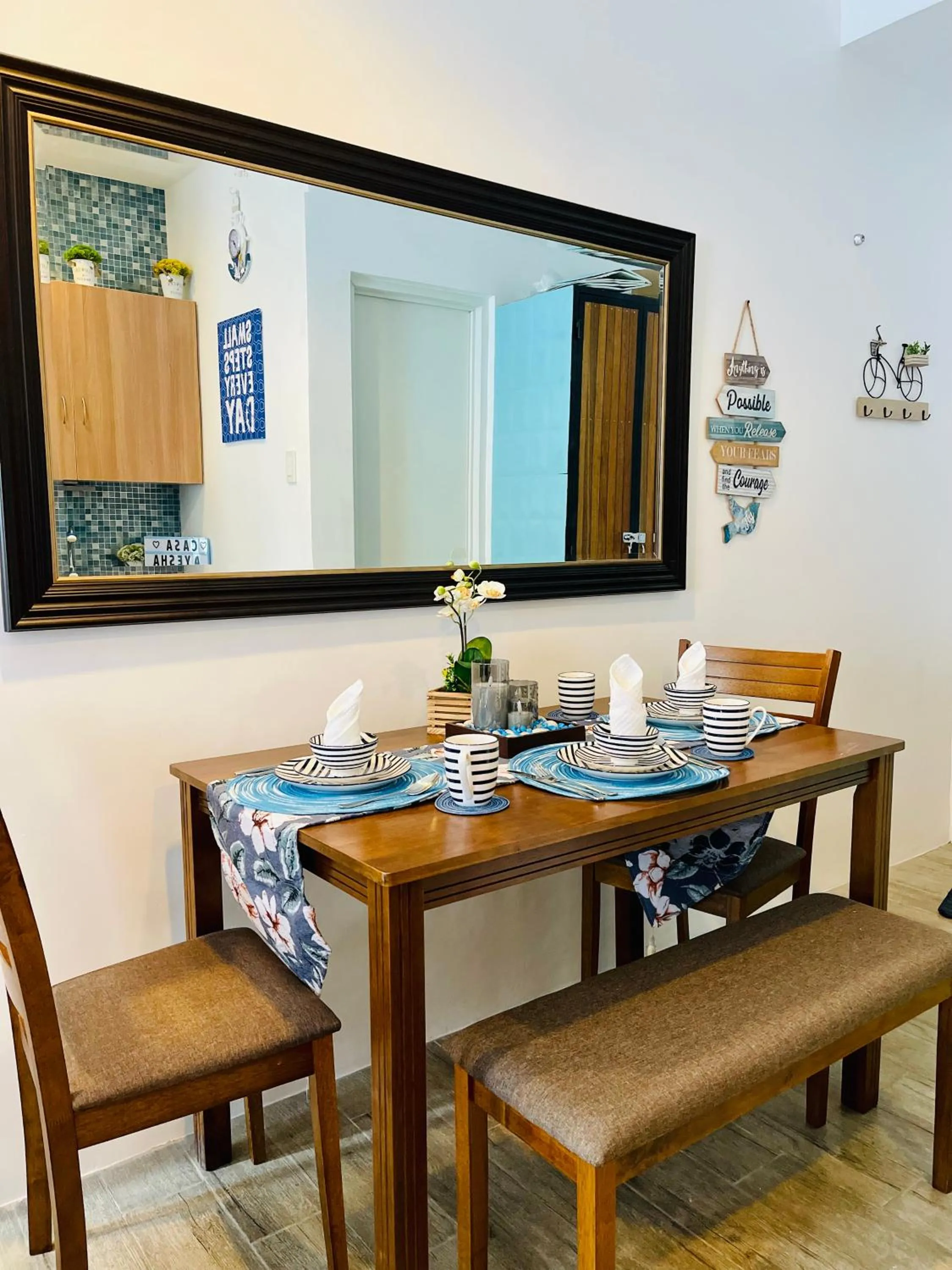 Dining area in Casa Ayesha Sweet Staycation at La Bella Tagaytay