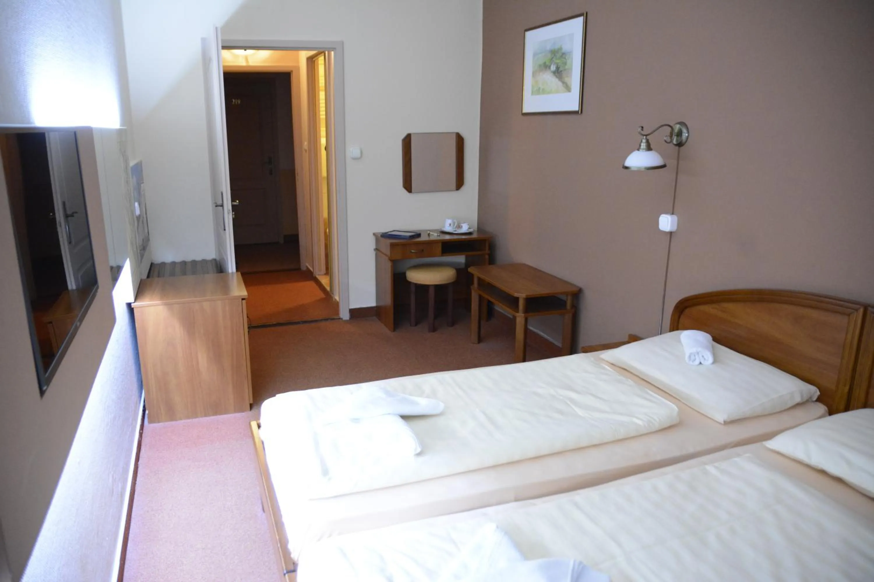 Bed in Hotel Minerva