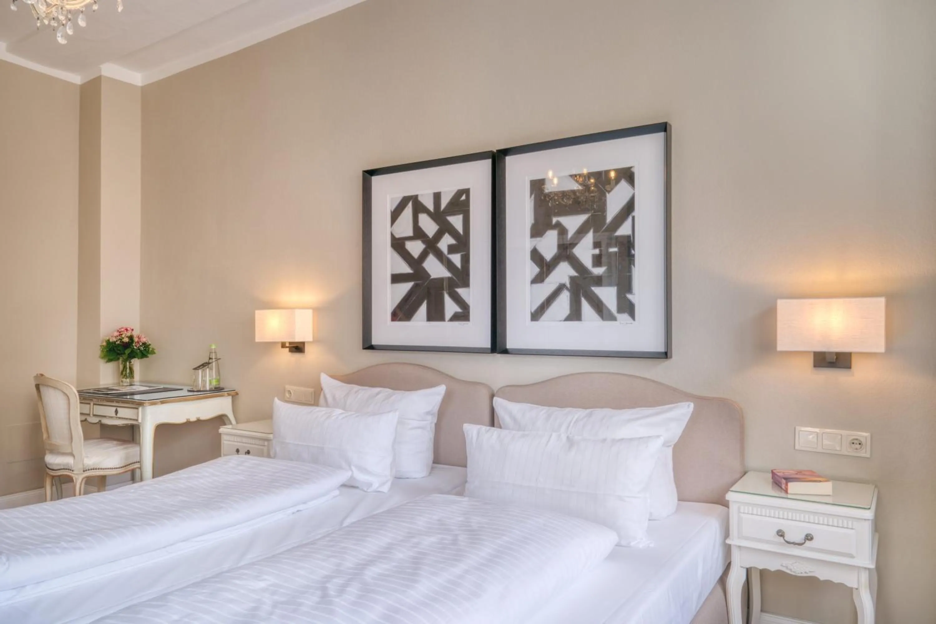 Bed in Hotel Eisenhut