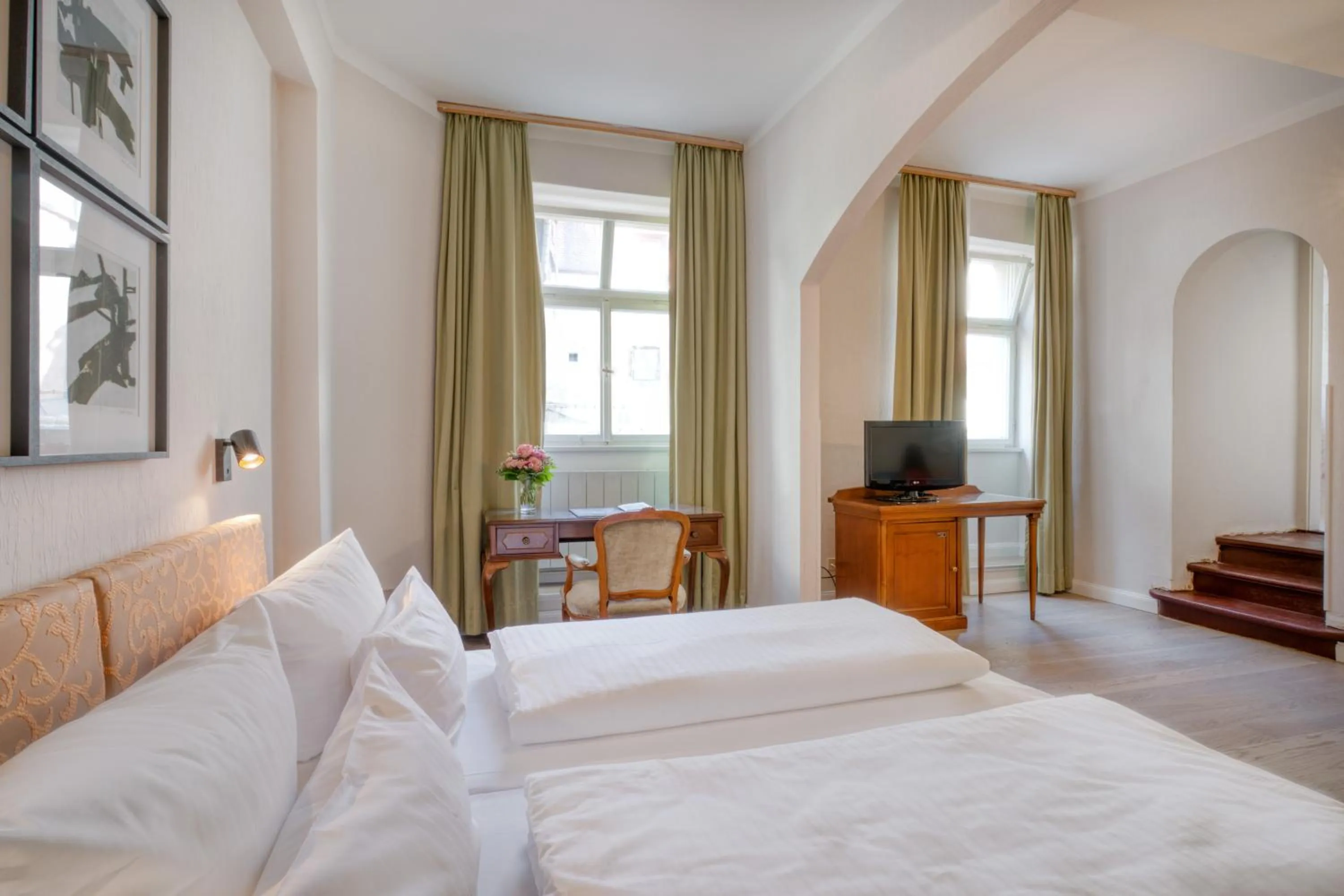 Bed in Hotel Eisenhut