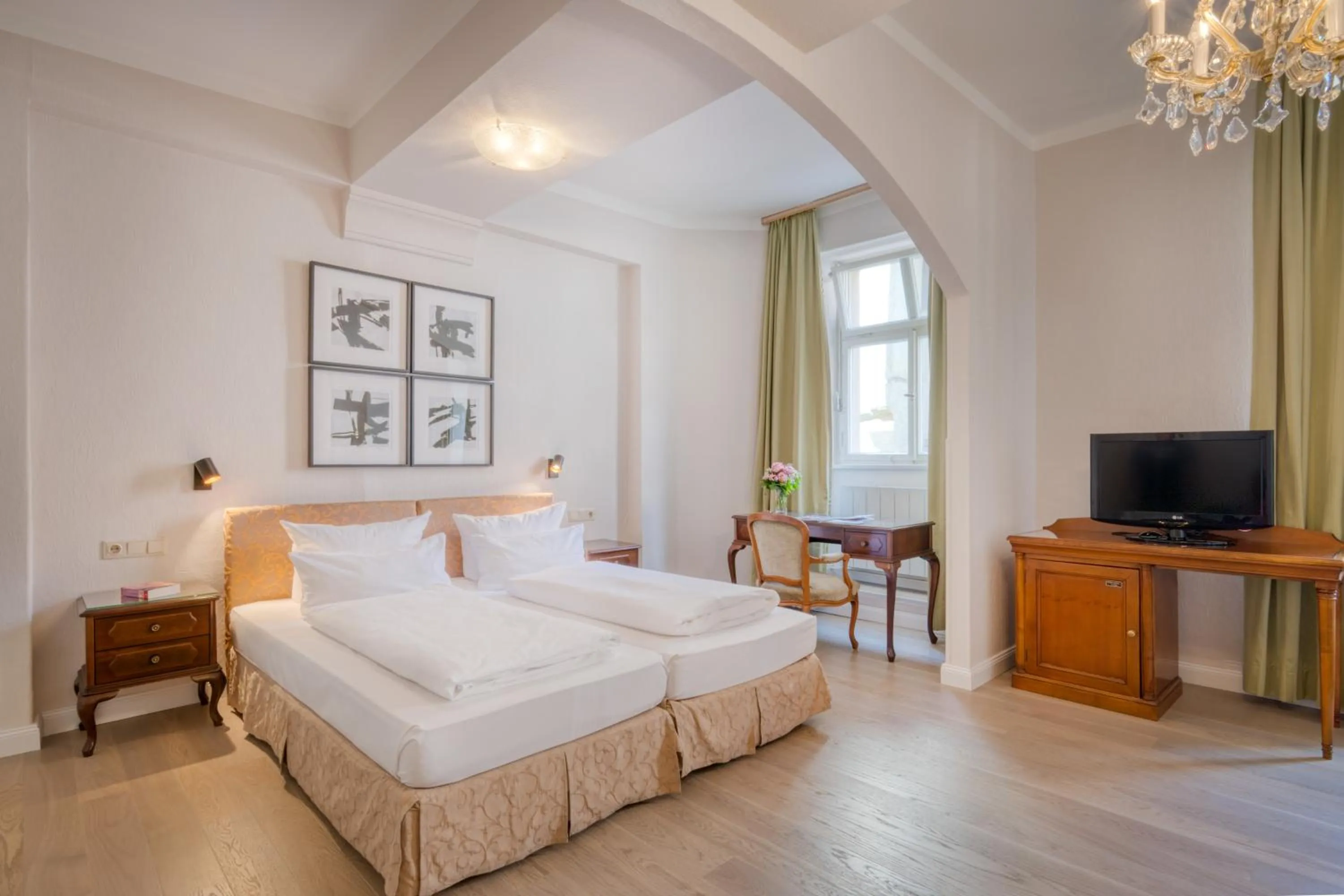 Bed in Hotel Eisenhut