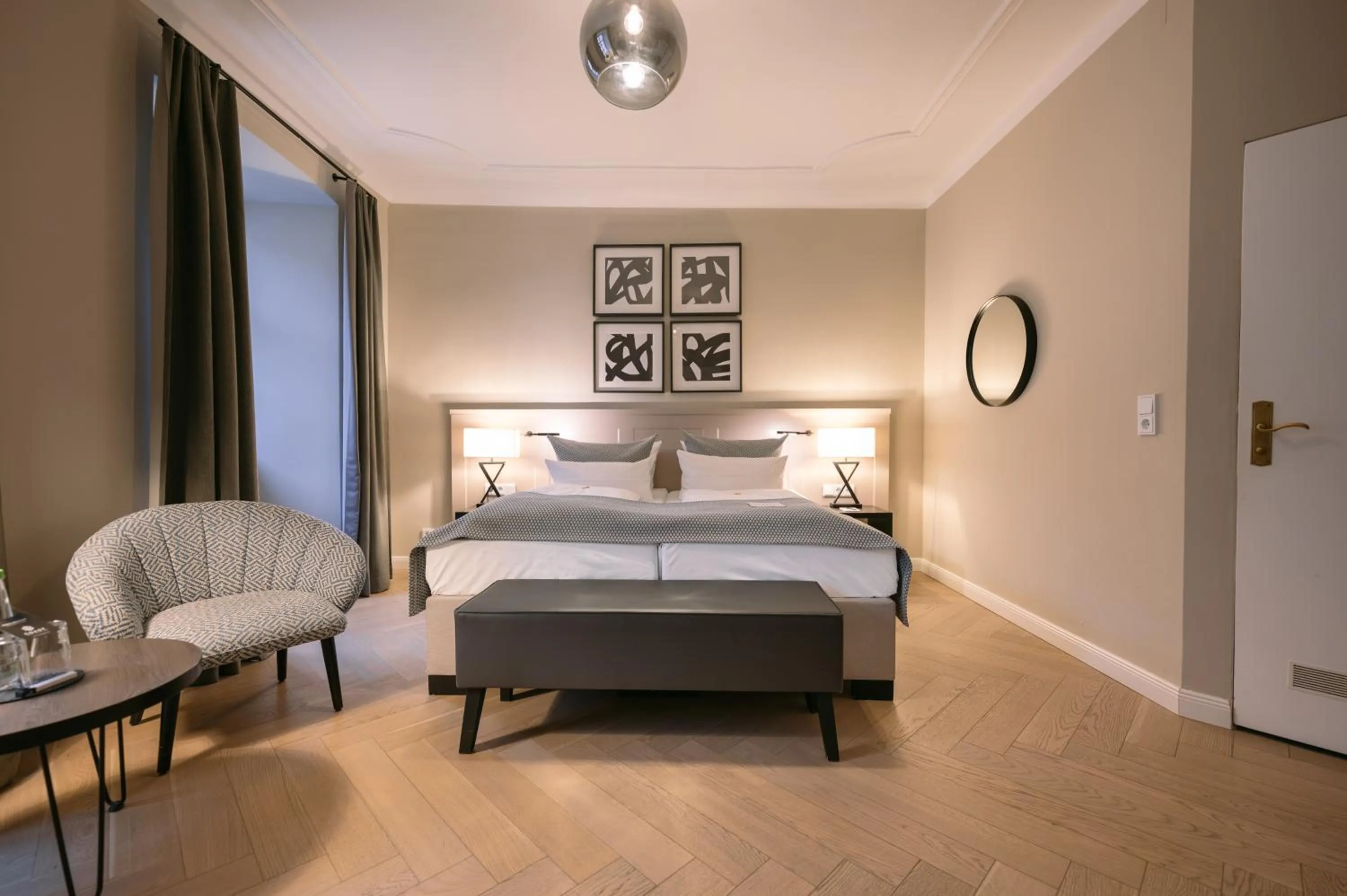 Bed in Hotel Eisenhut