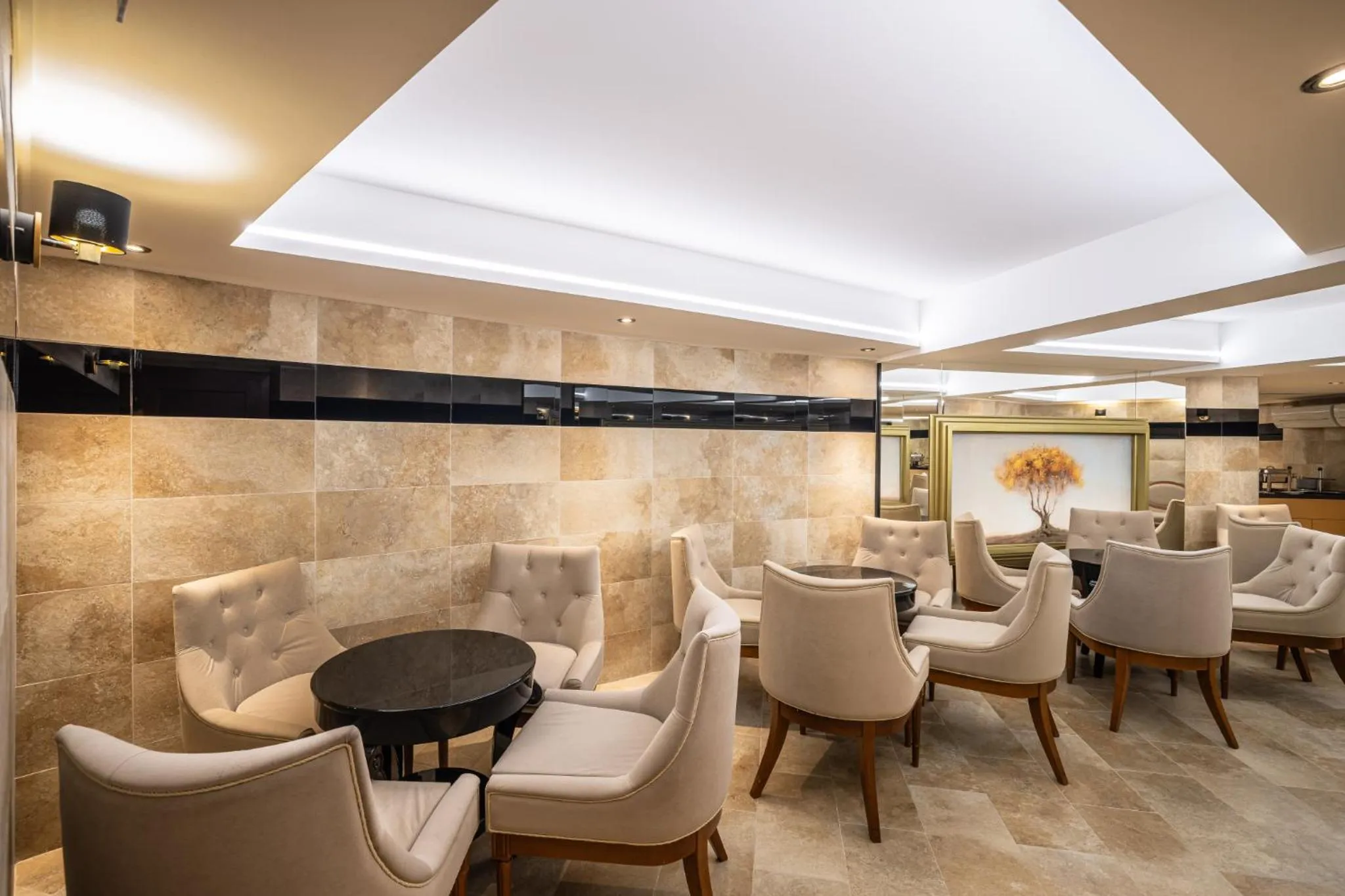 Seating area in Hotel Central