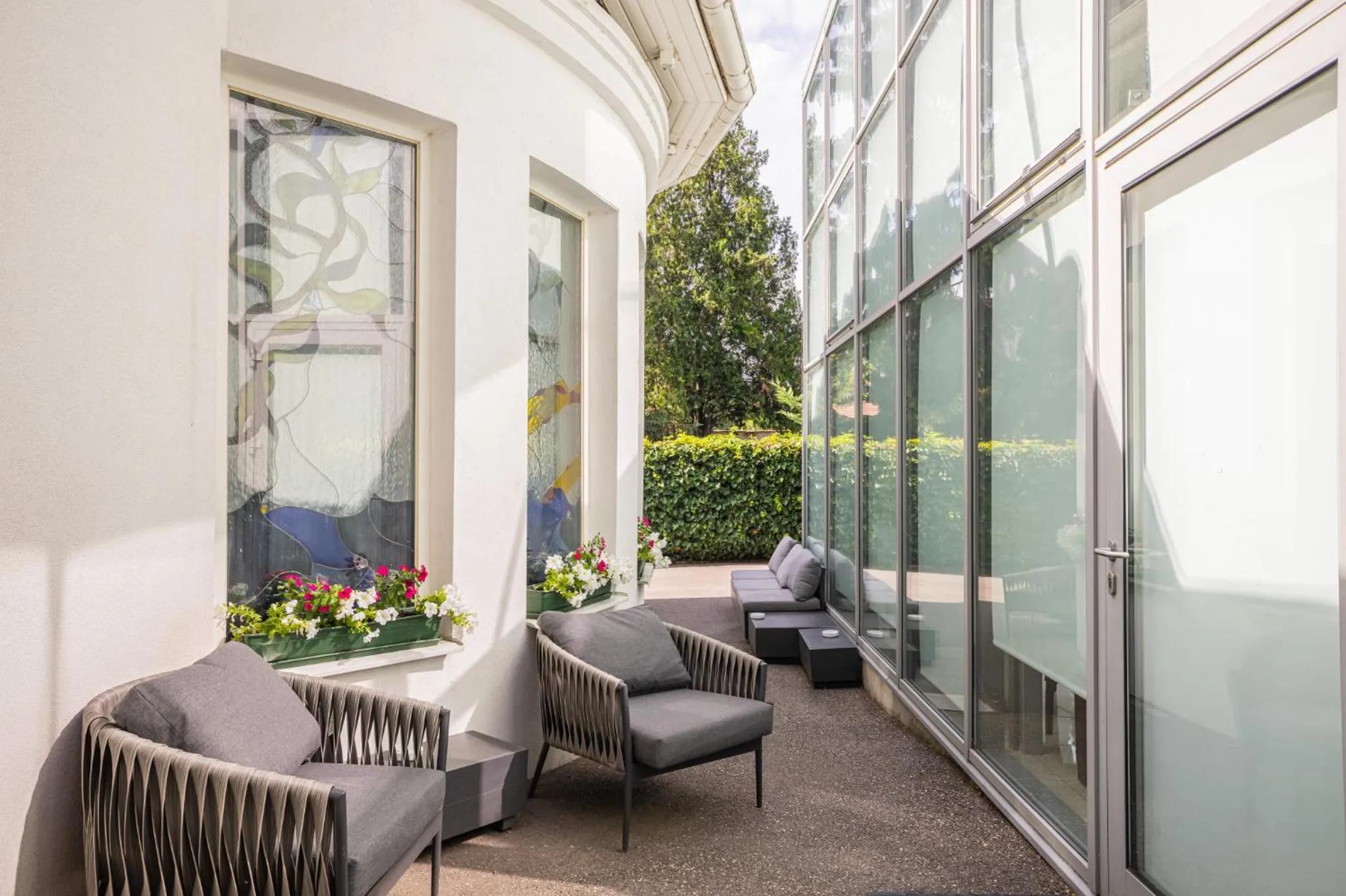 Patio in Hotel Central
