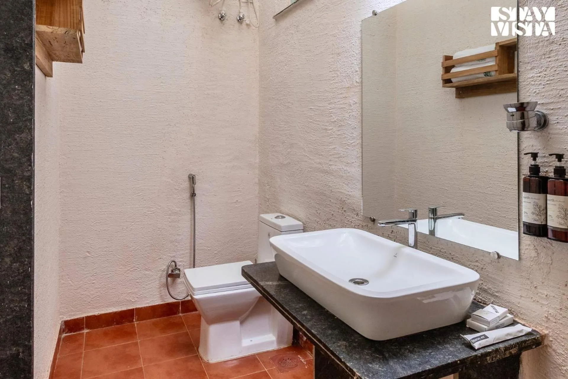 Bathroom in StayVista at The Conservancy Bungalow - Koynanagar