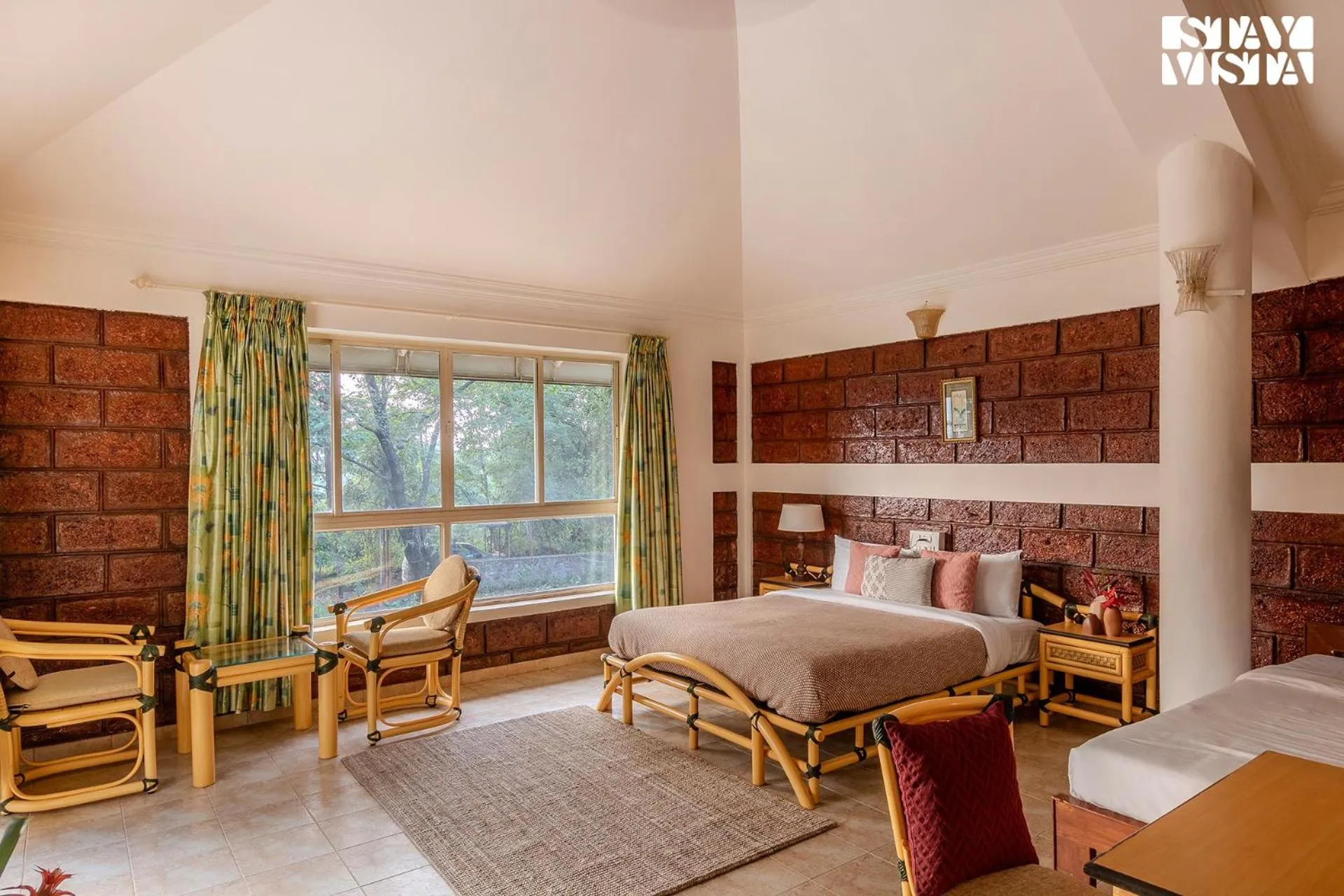 Bedroom, Bed in StayVista at The Conservancy Bungalow - Koynanagar