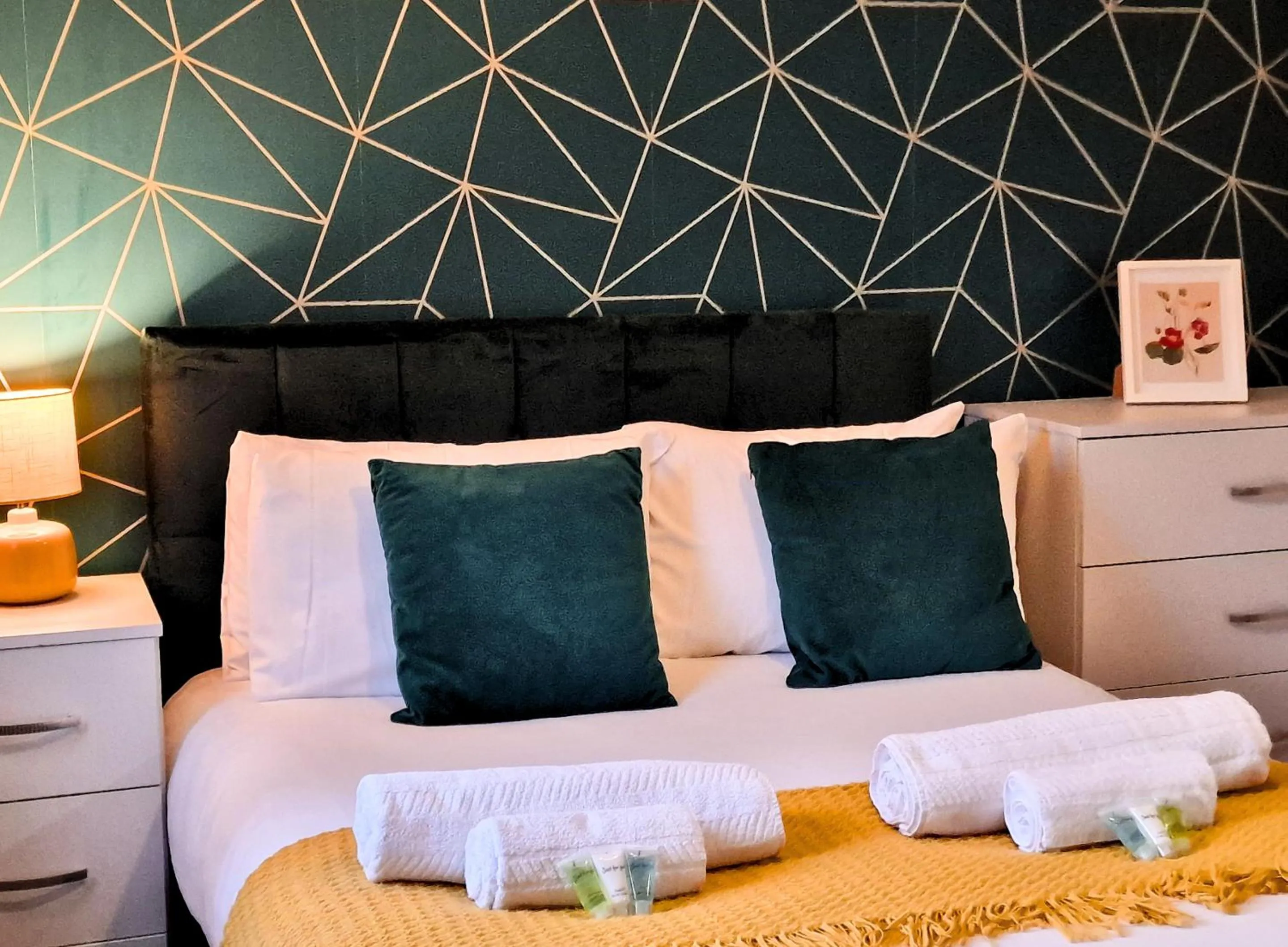 Bedroom, Bed in Manchester Townhouse by BEVOLVE - 4 bedrooms - Free Parking