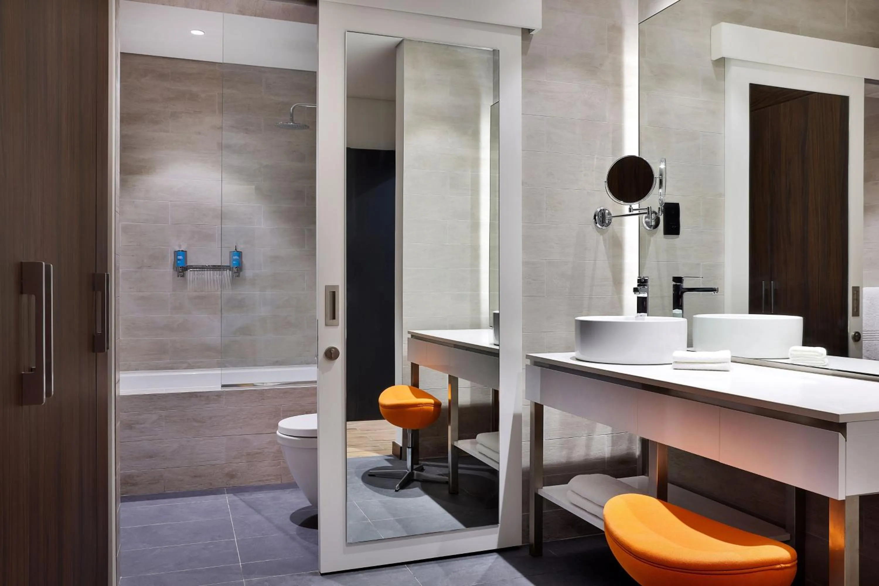 Bathroom in Aloft Dubai Airport