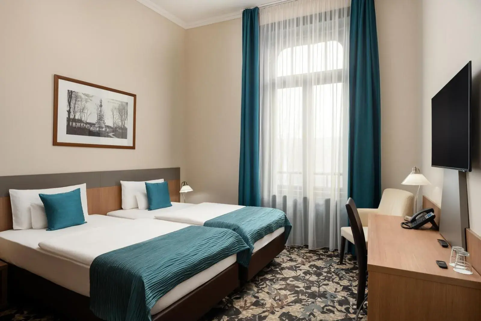 Twin Room in Erzsébet Királyné Szálloda Twin Room in Erzsébet Királyné Szálloda