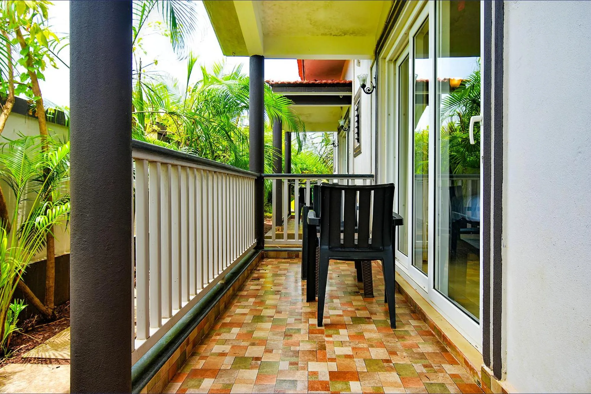 Balcony/Terrace in FabEscape Vagator Retreat Resort With Swimming Pool - Nr Vagator Beach