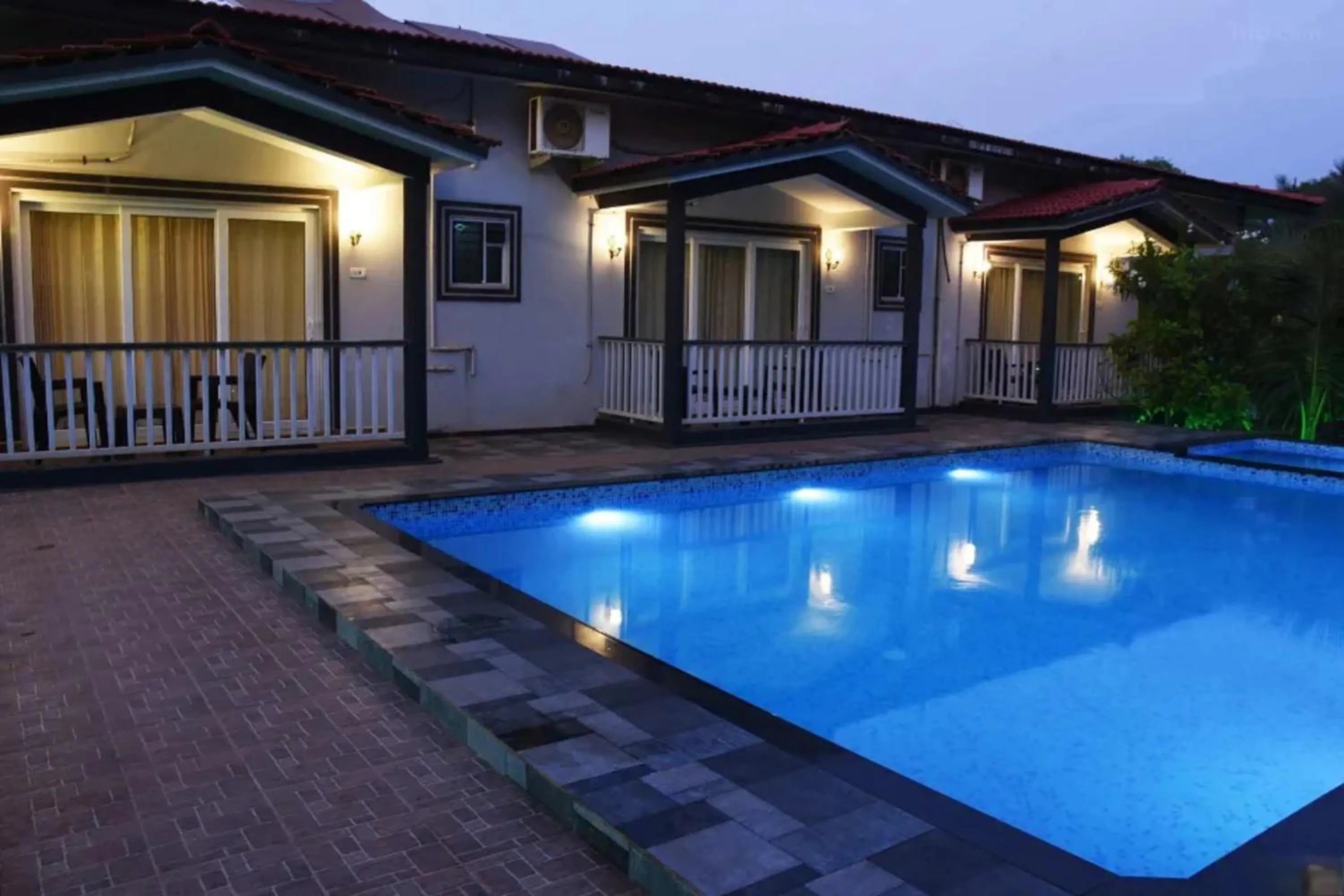 Swimming pool in FabEscape Vagator Retreat Resort With Swimming Pool - Nr Vagator Beach