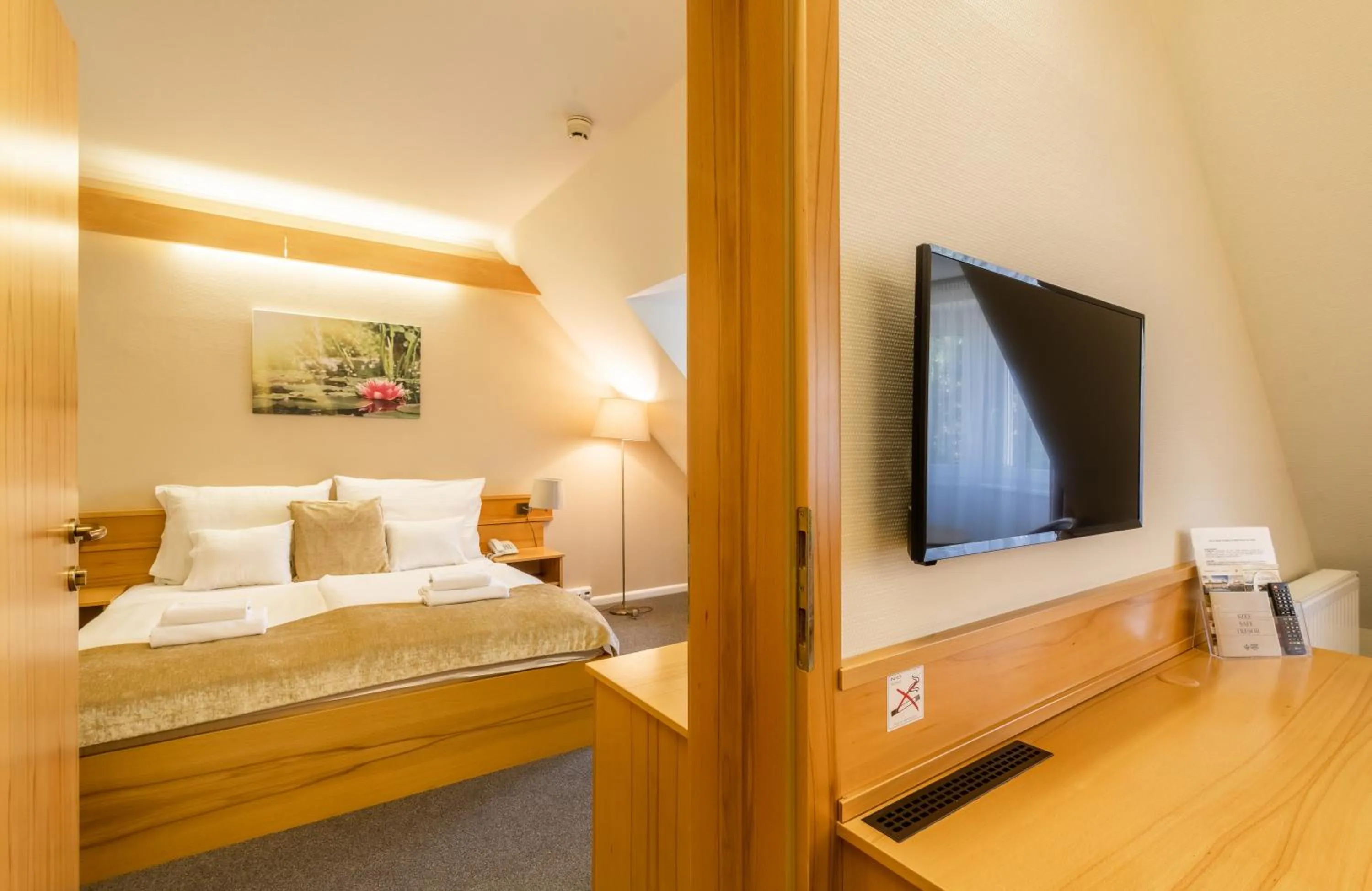 Bed in Aqua Hotel Termál