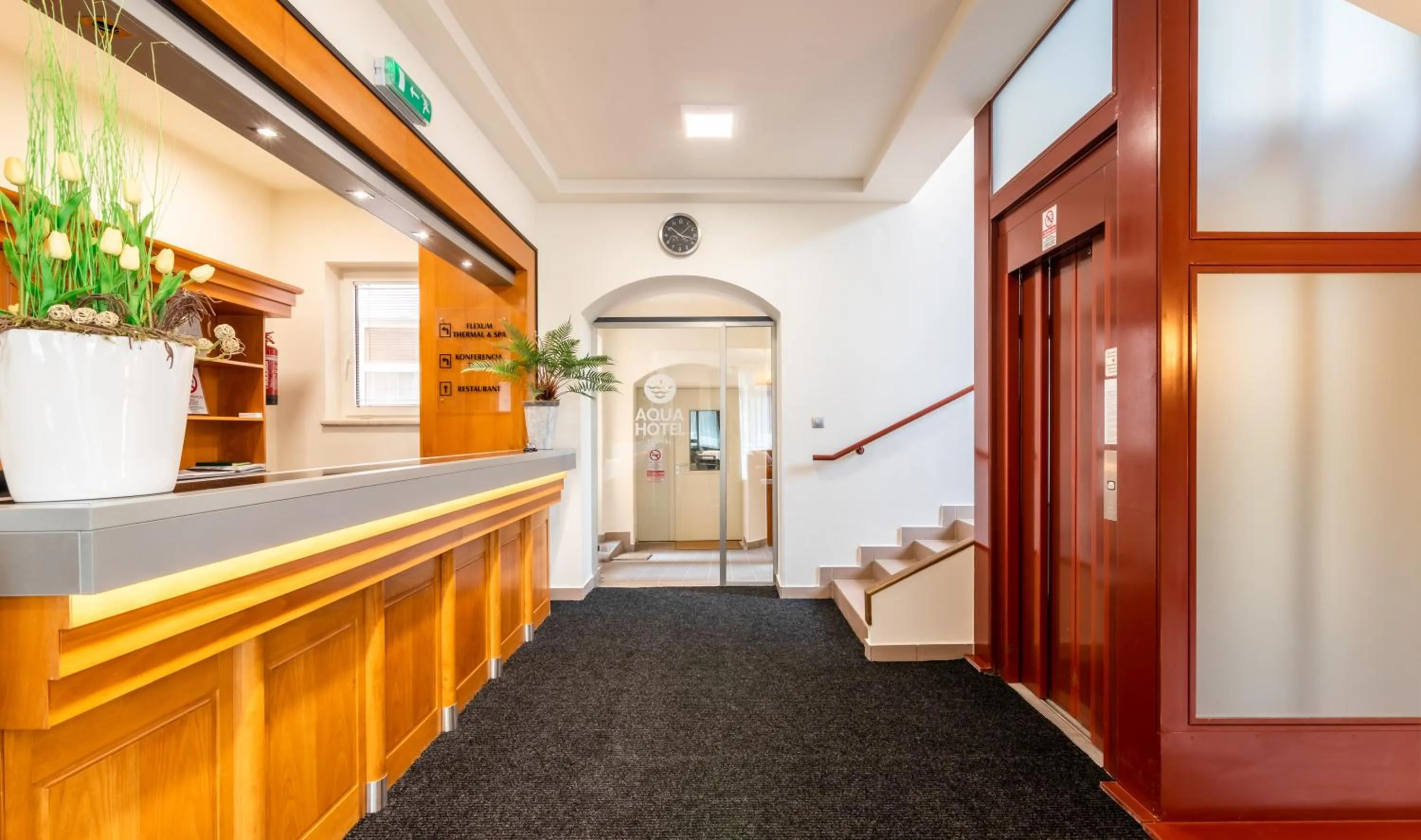 Lobby or reception in Aqua Hotel Termál