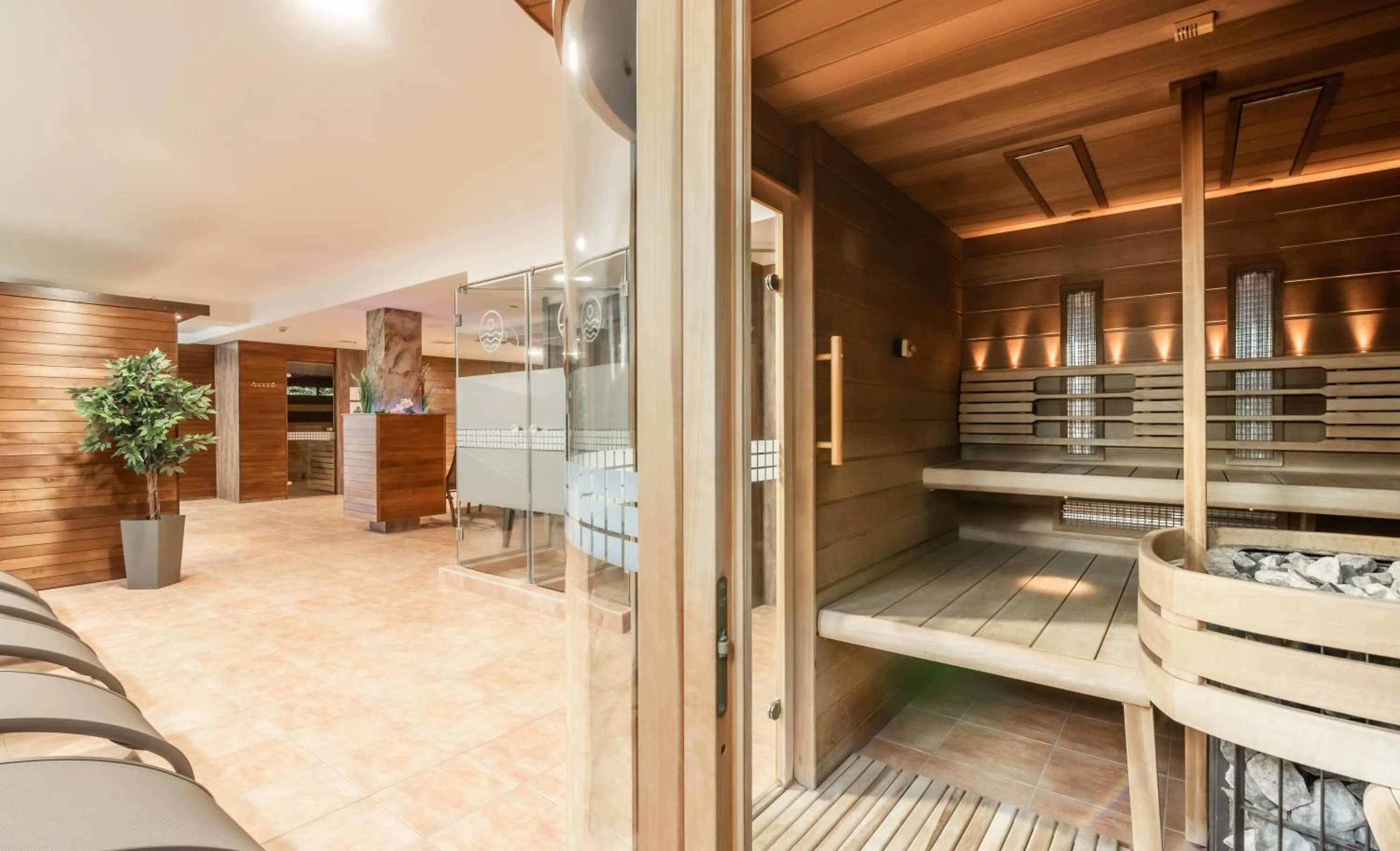 Sauna in Aqua Hotel Termál