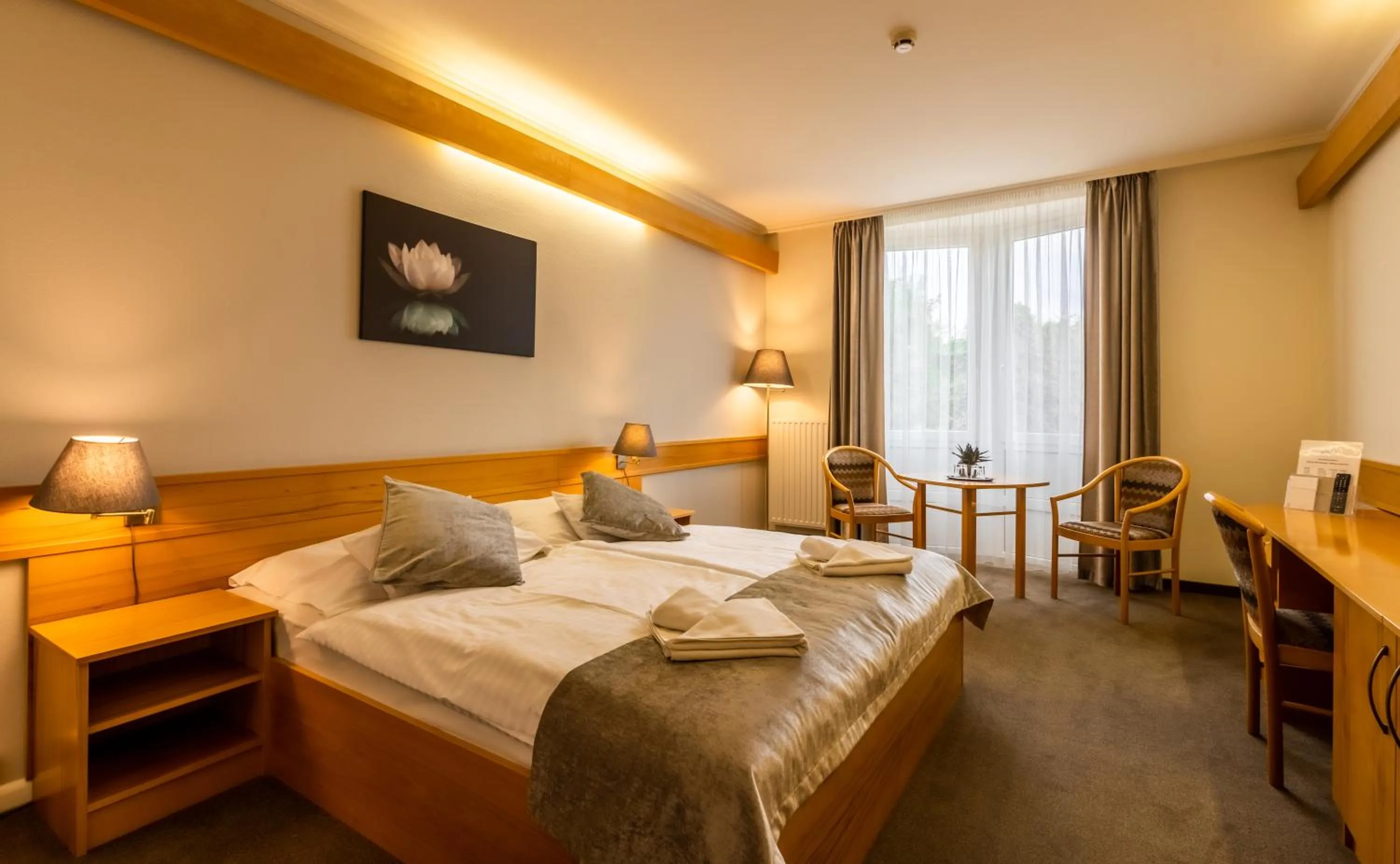 Photo of the whole room, Bed in Aqua Hotel Termál