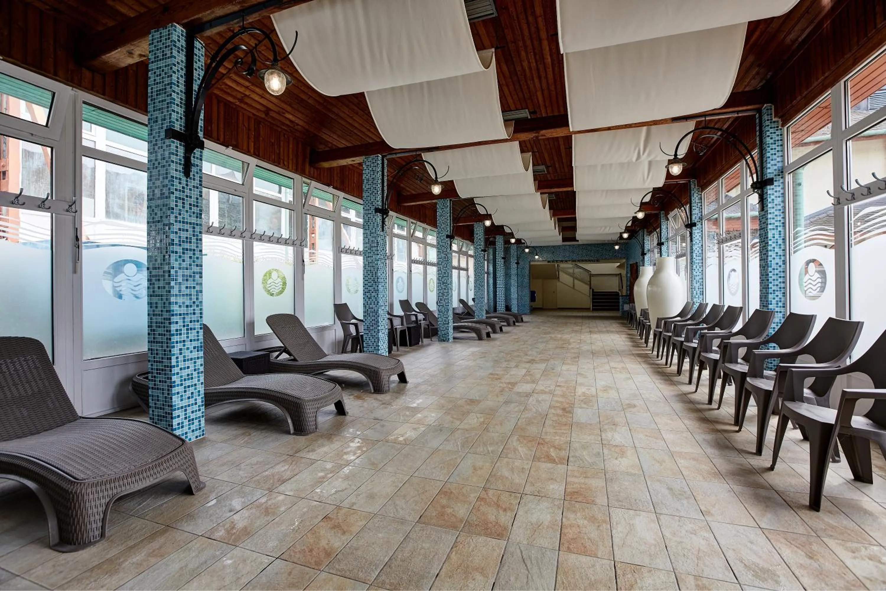 Swimming pool in Aqua Hotel Termál