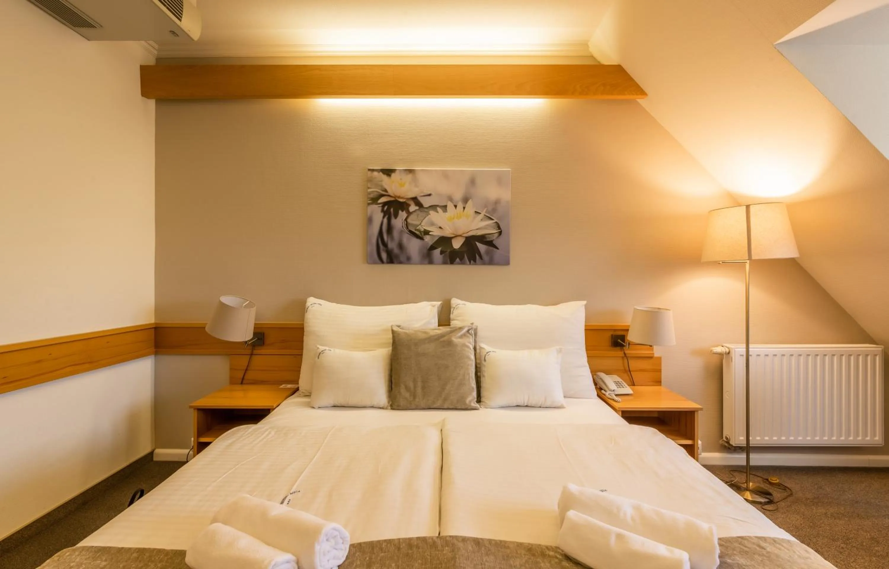 Bed in Aqua Hotel Termál