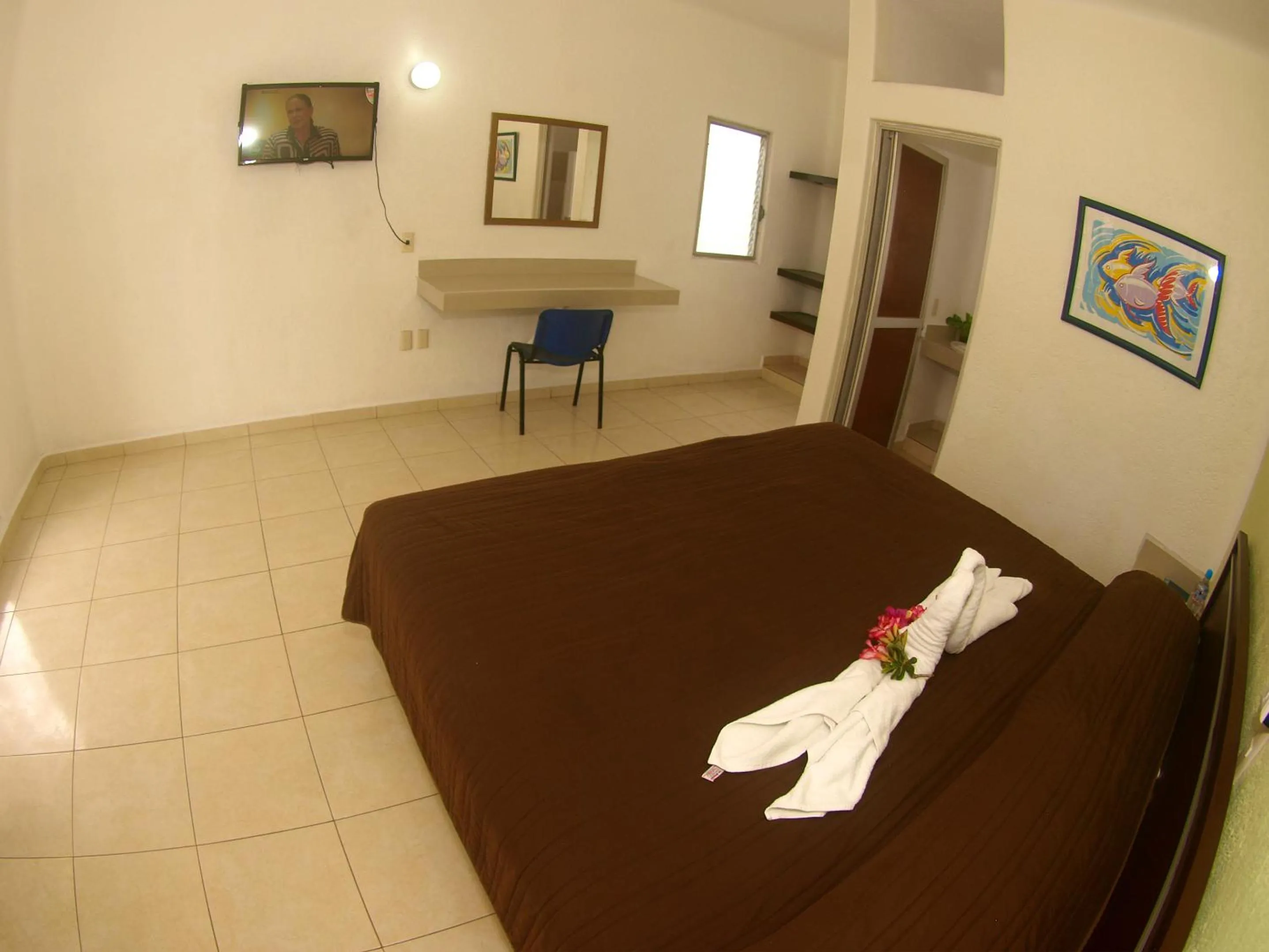 Property building, Bed in Hotel Rio Balsas