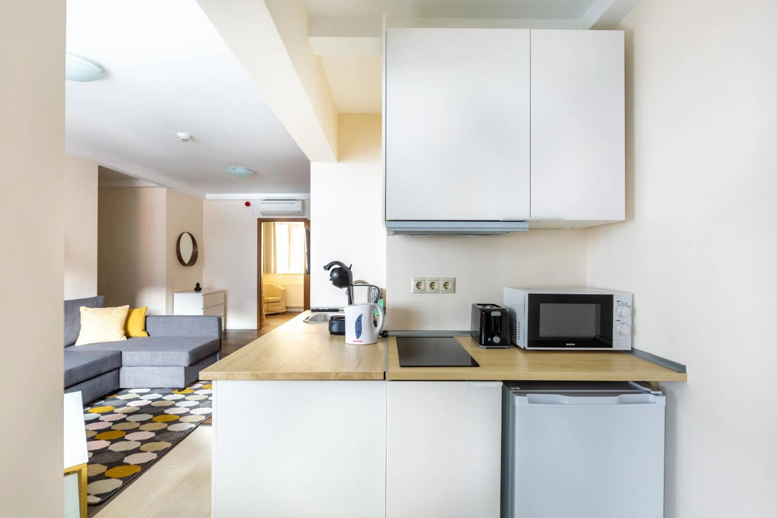 kitchen in Central Passage Apartments by Vagabond Downtown