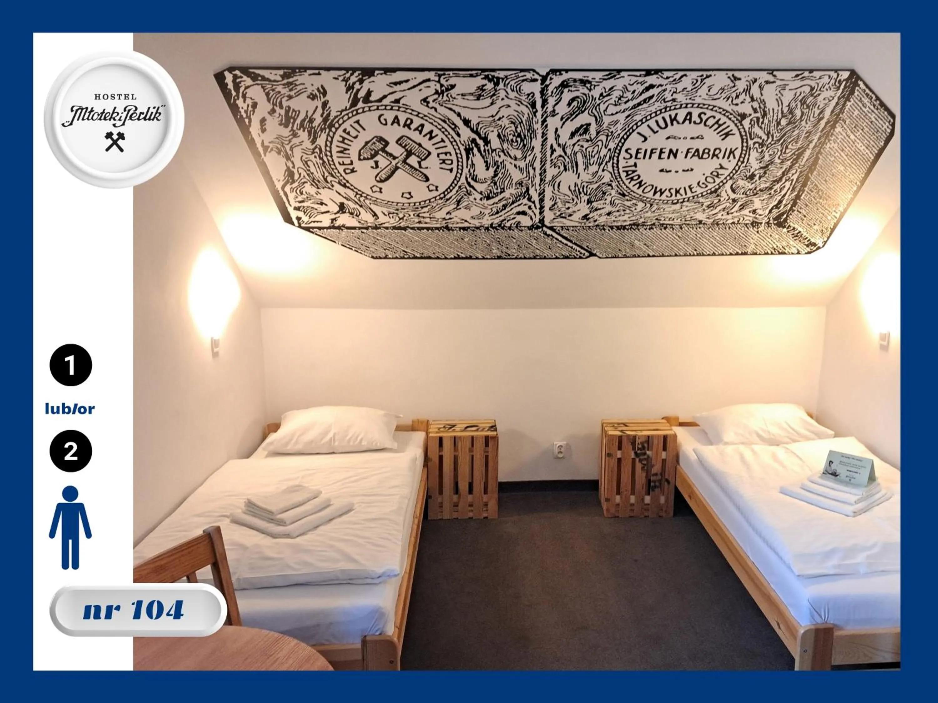 Bed in Hostel Młotek i Perlik