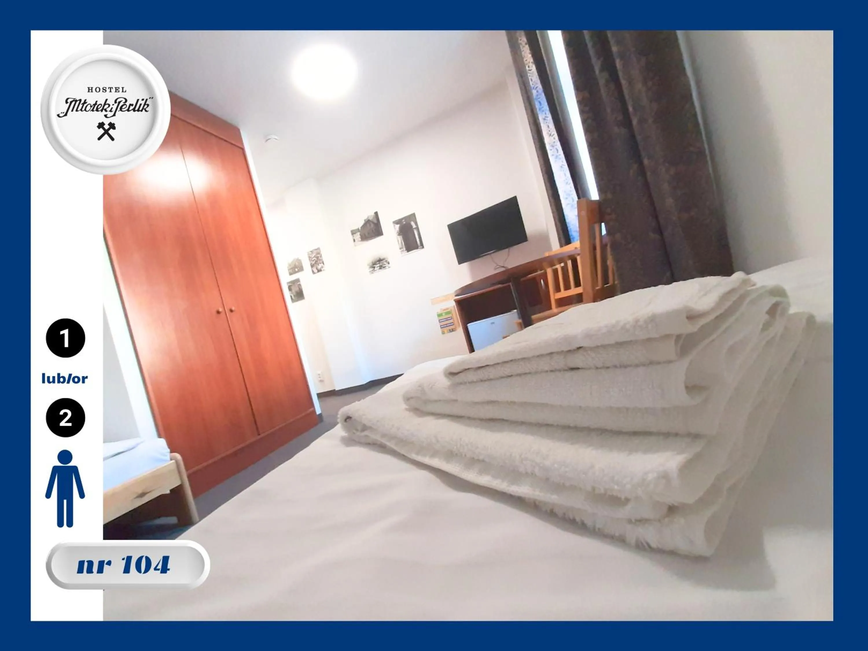 Bed in Hostel Młotek i Perlik