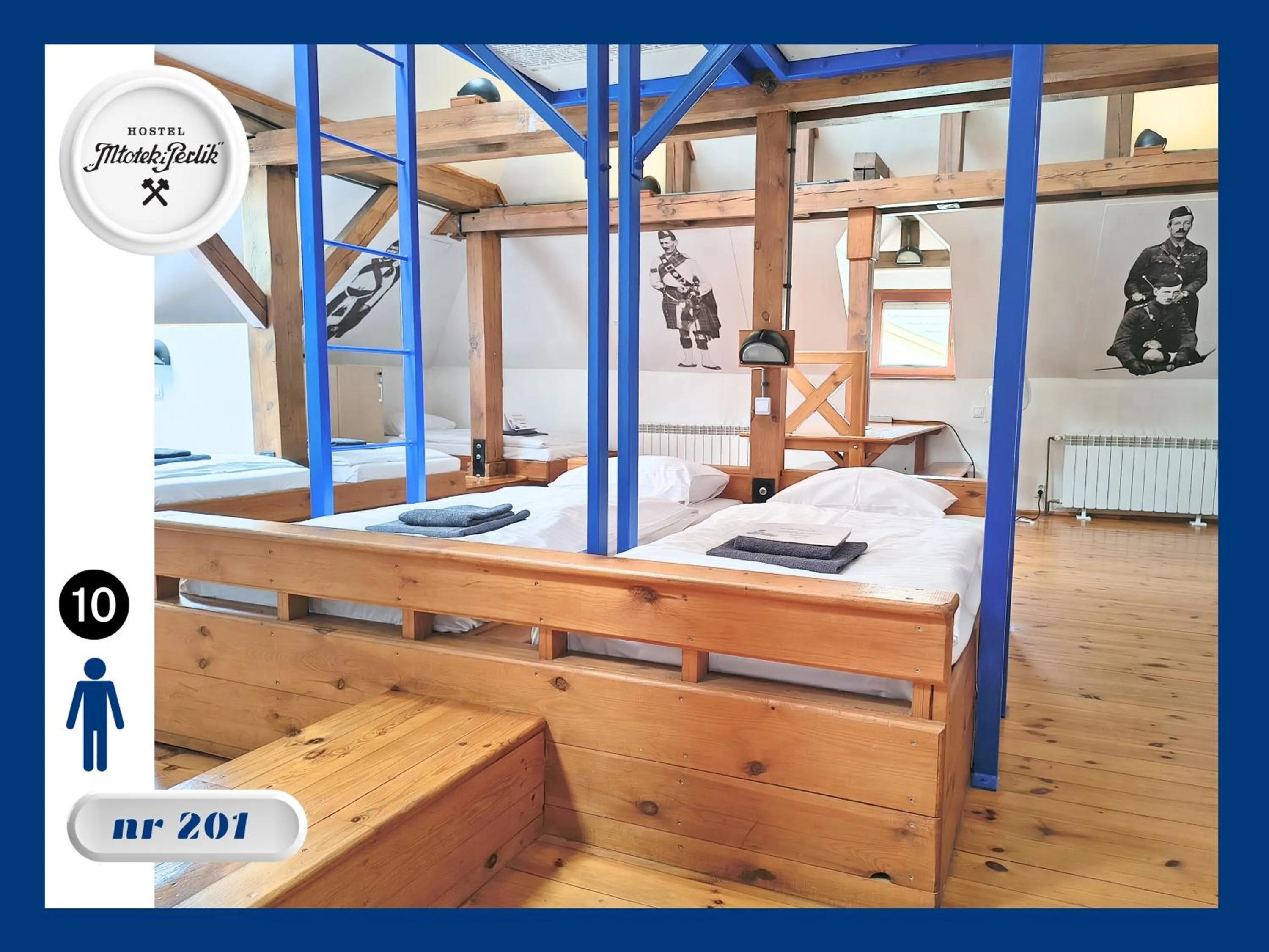 Bed in Hostel Młotek i Perlik