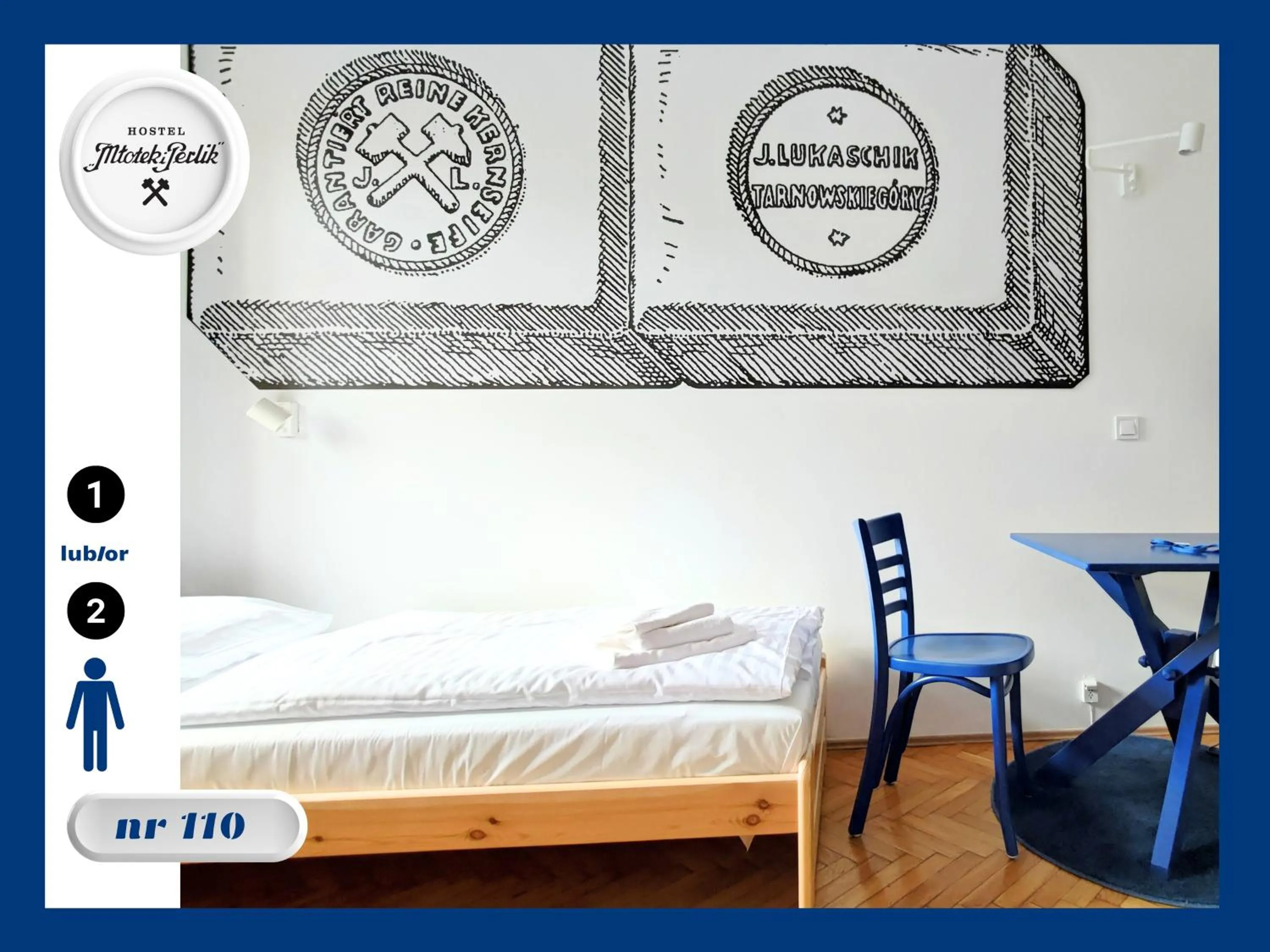 Bed in Hostel Młotek i Perlik
