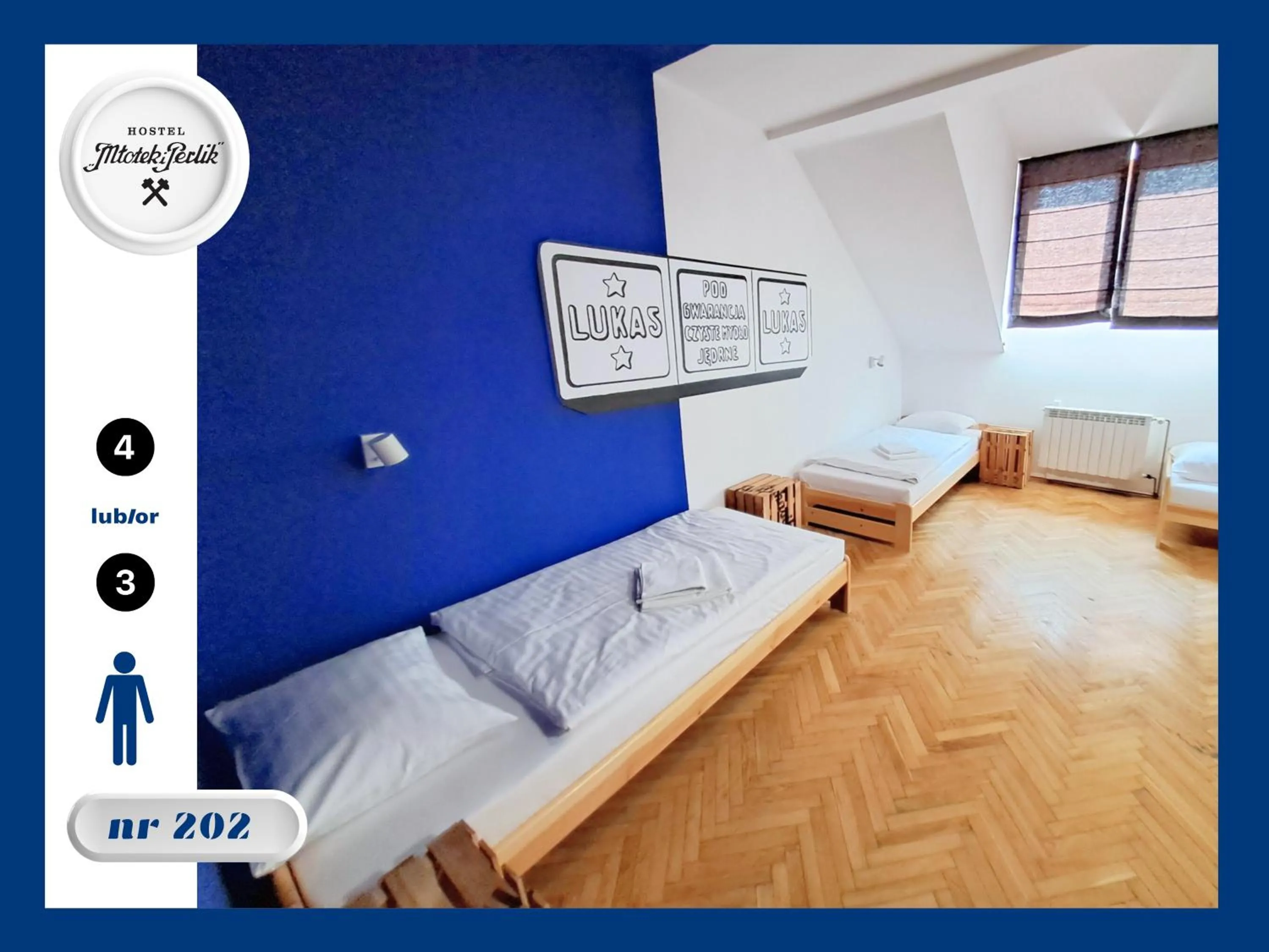Bed in Hostel Młotek i Perlik