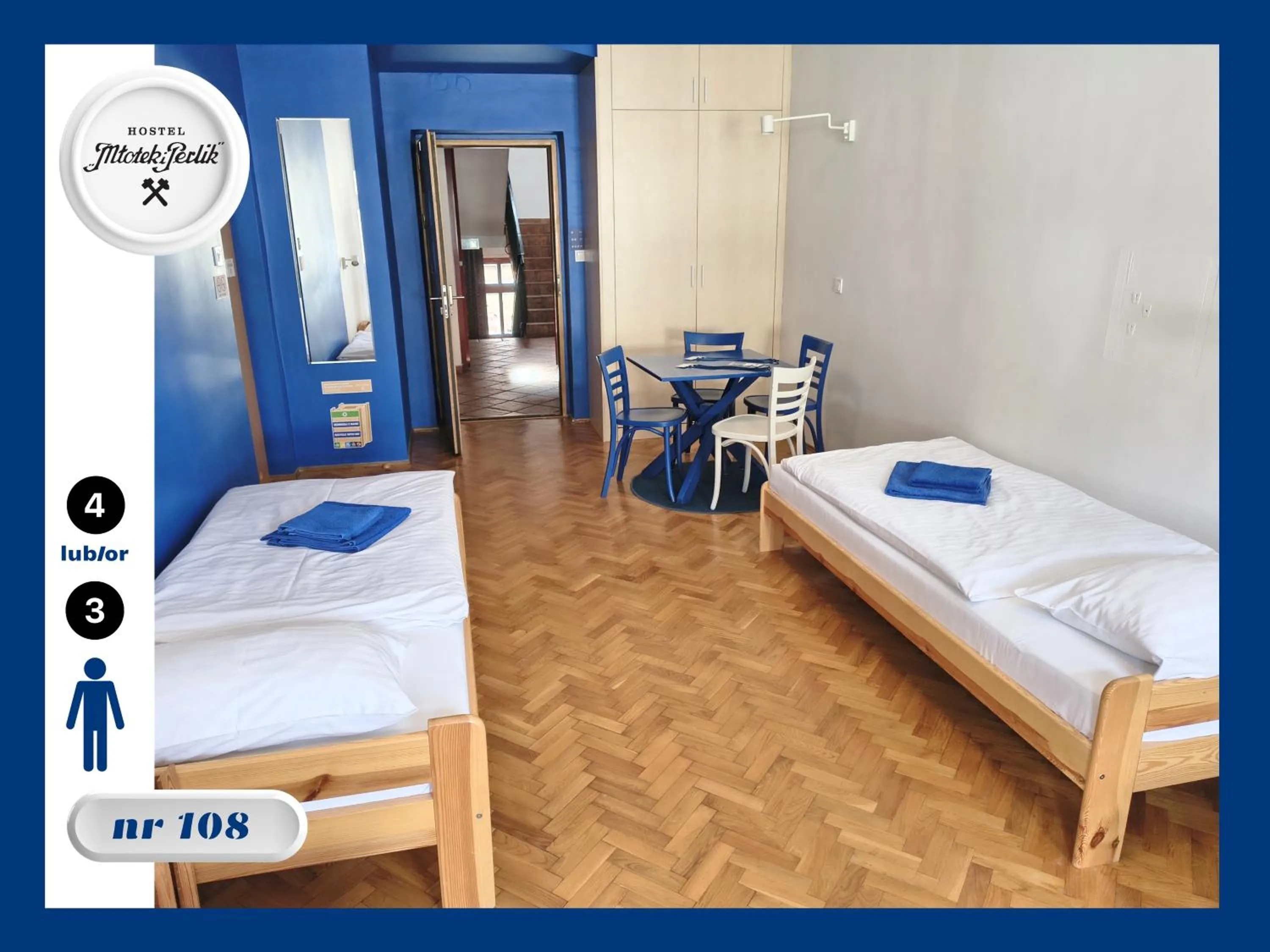 Bed in Hostel Młotek i Perlik