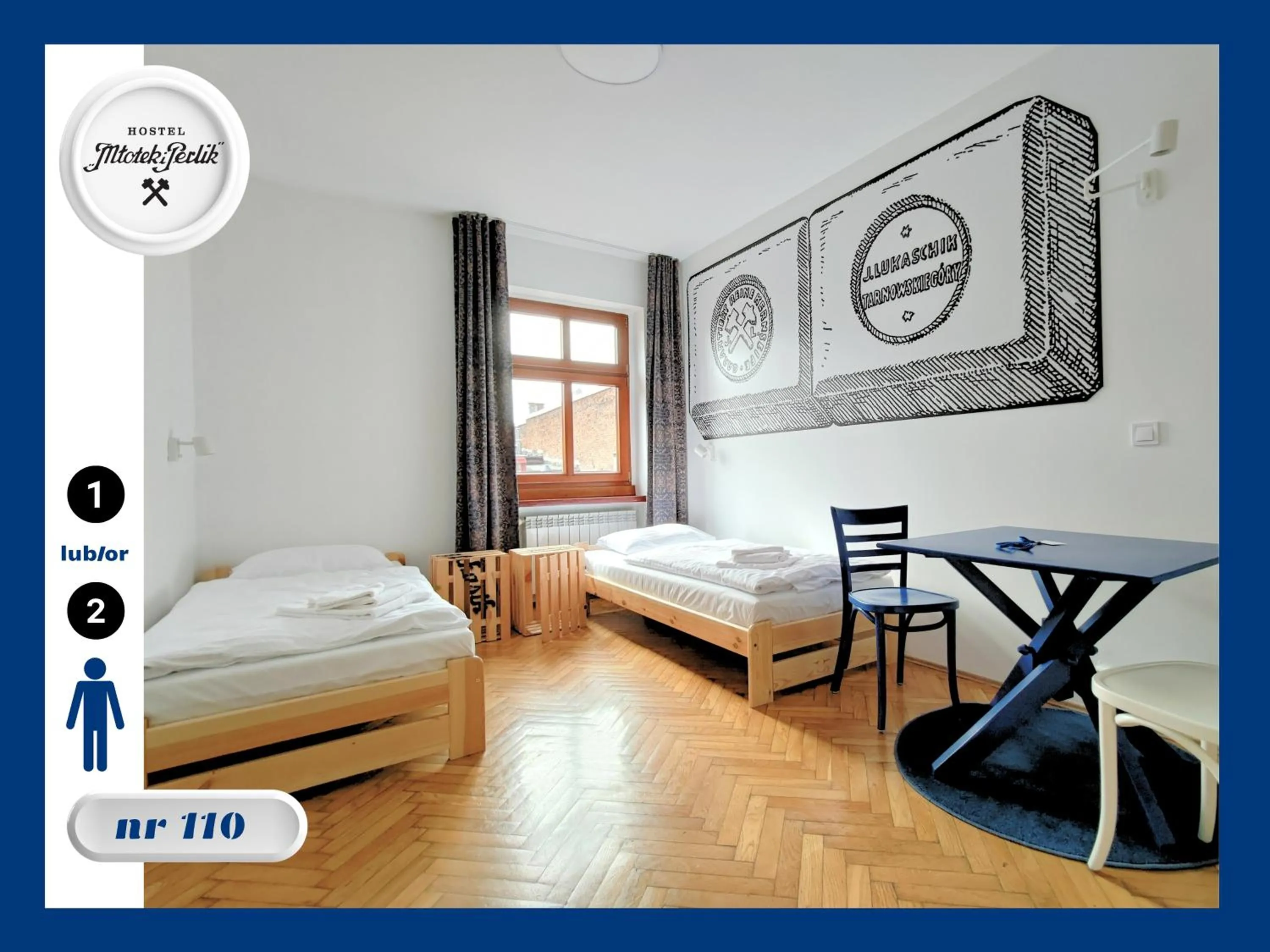 Bed in Hostel Młotek i Perlik