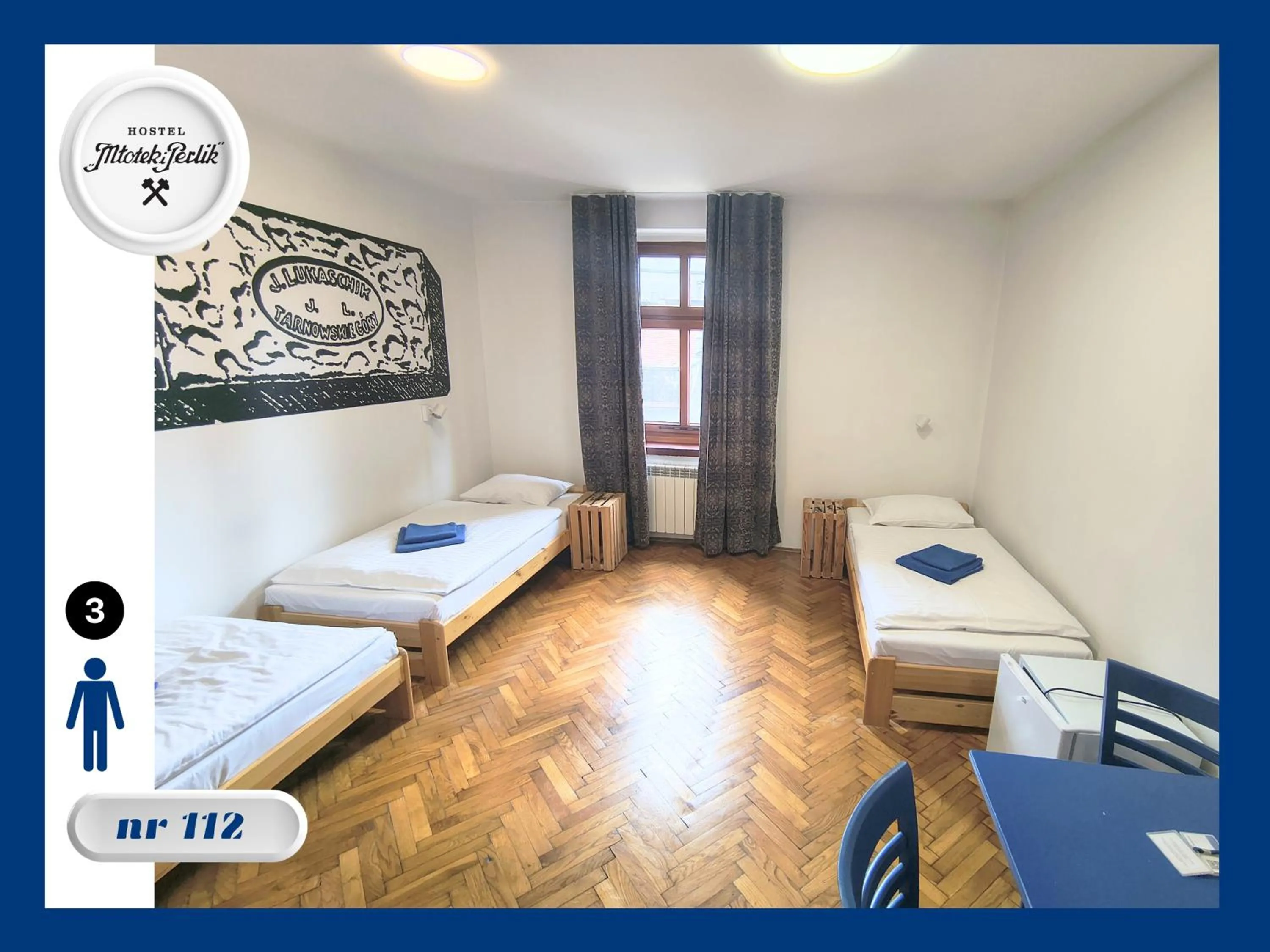 Bed in Hostel Młotek i Perlik
