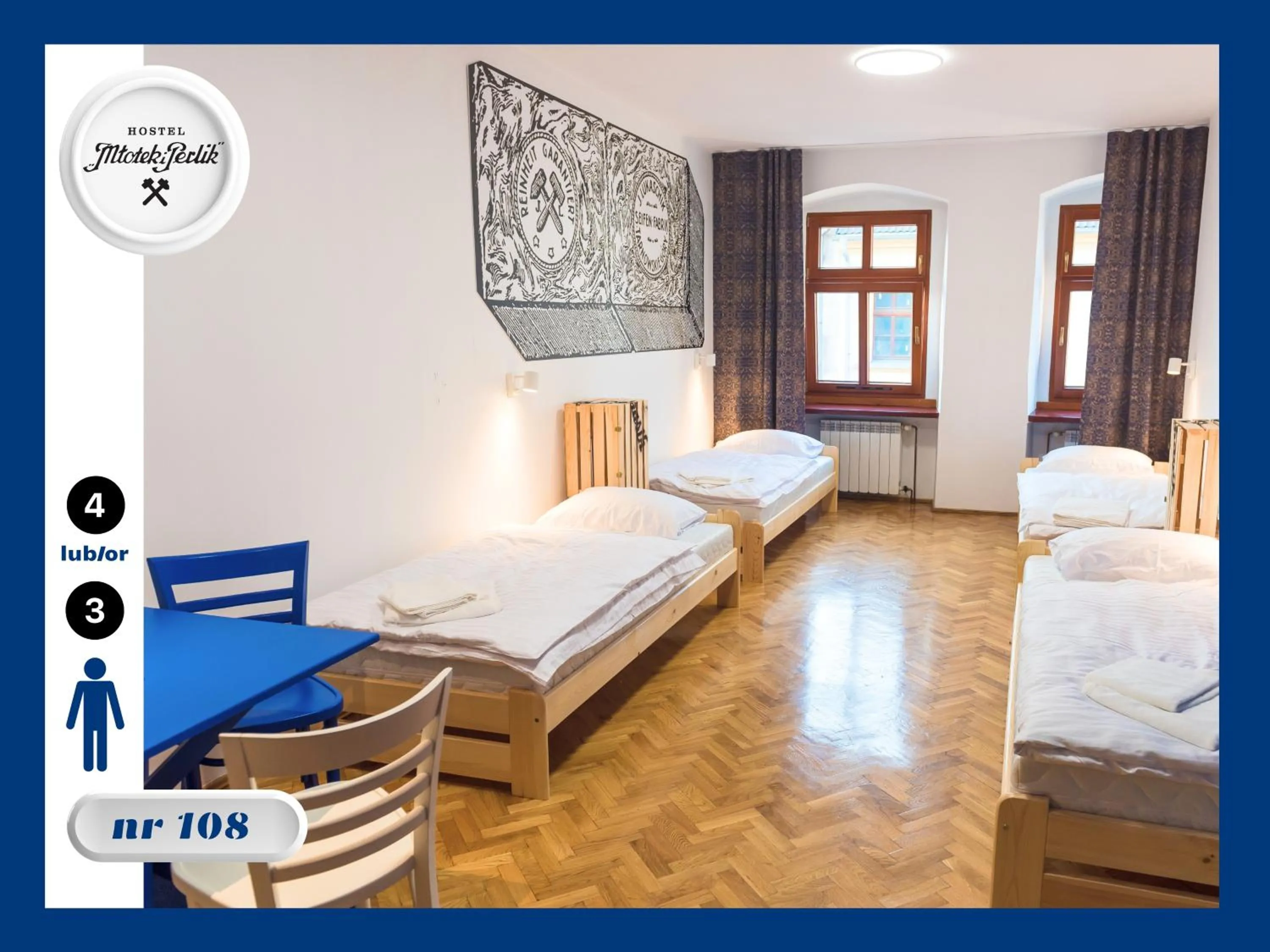 Bed in Hostel Młotek i Perlik