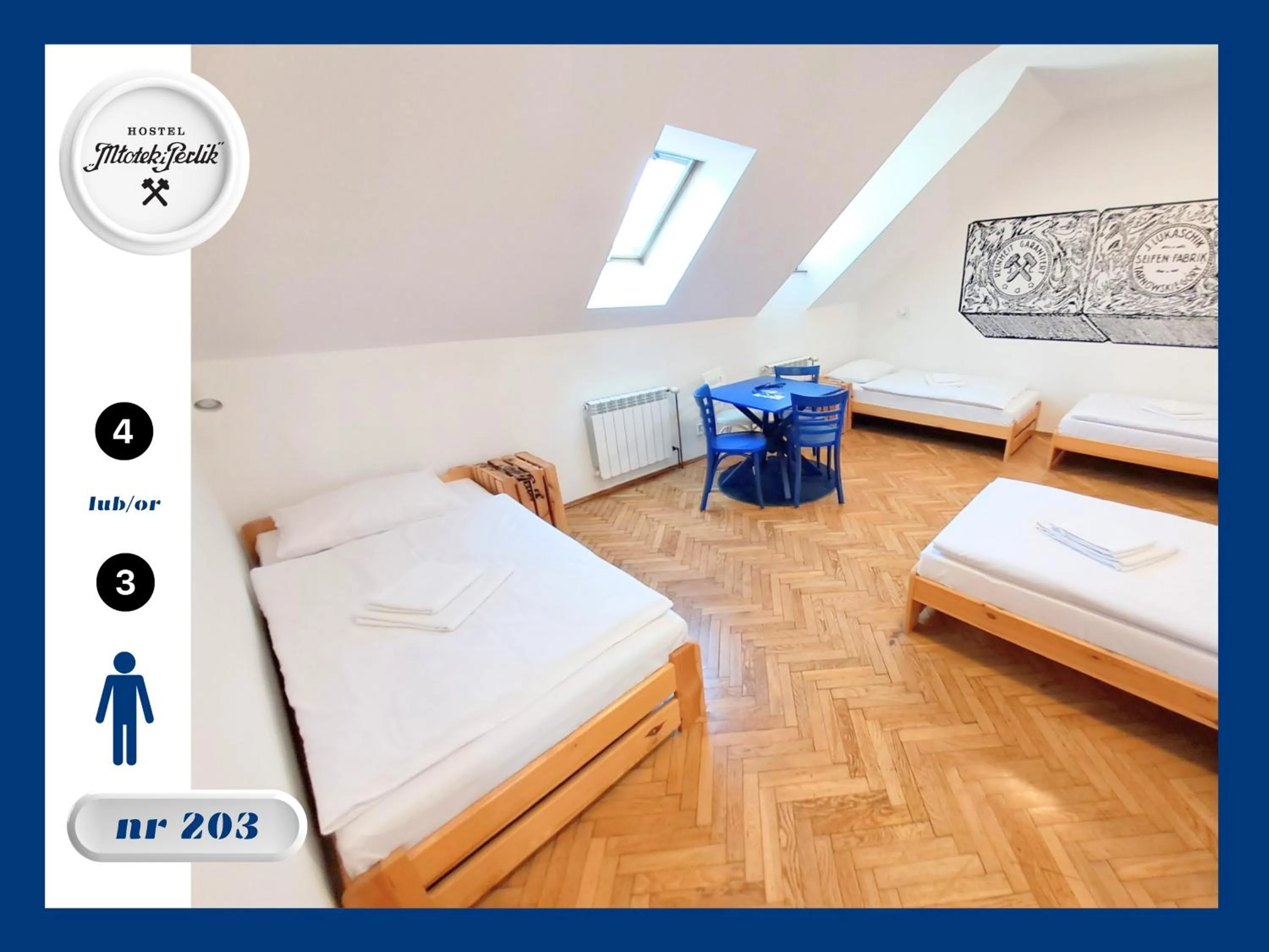Bed in Hostel Młotek i Perlik