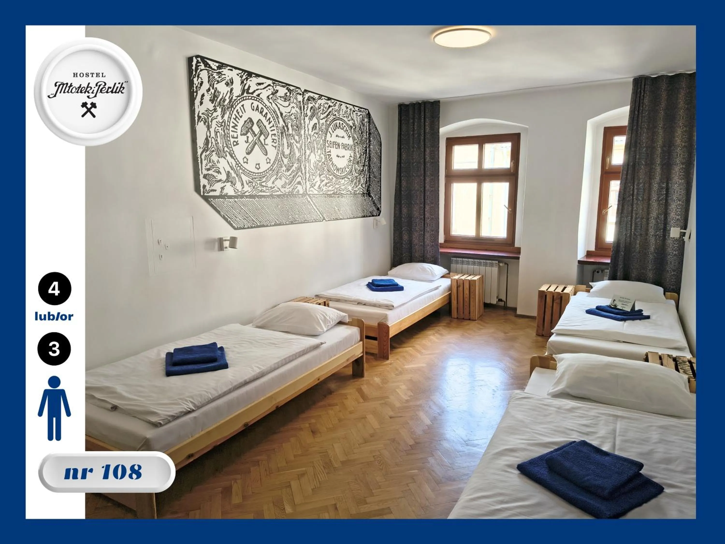 Bed in Hostel Młotek i Perlik