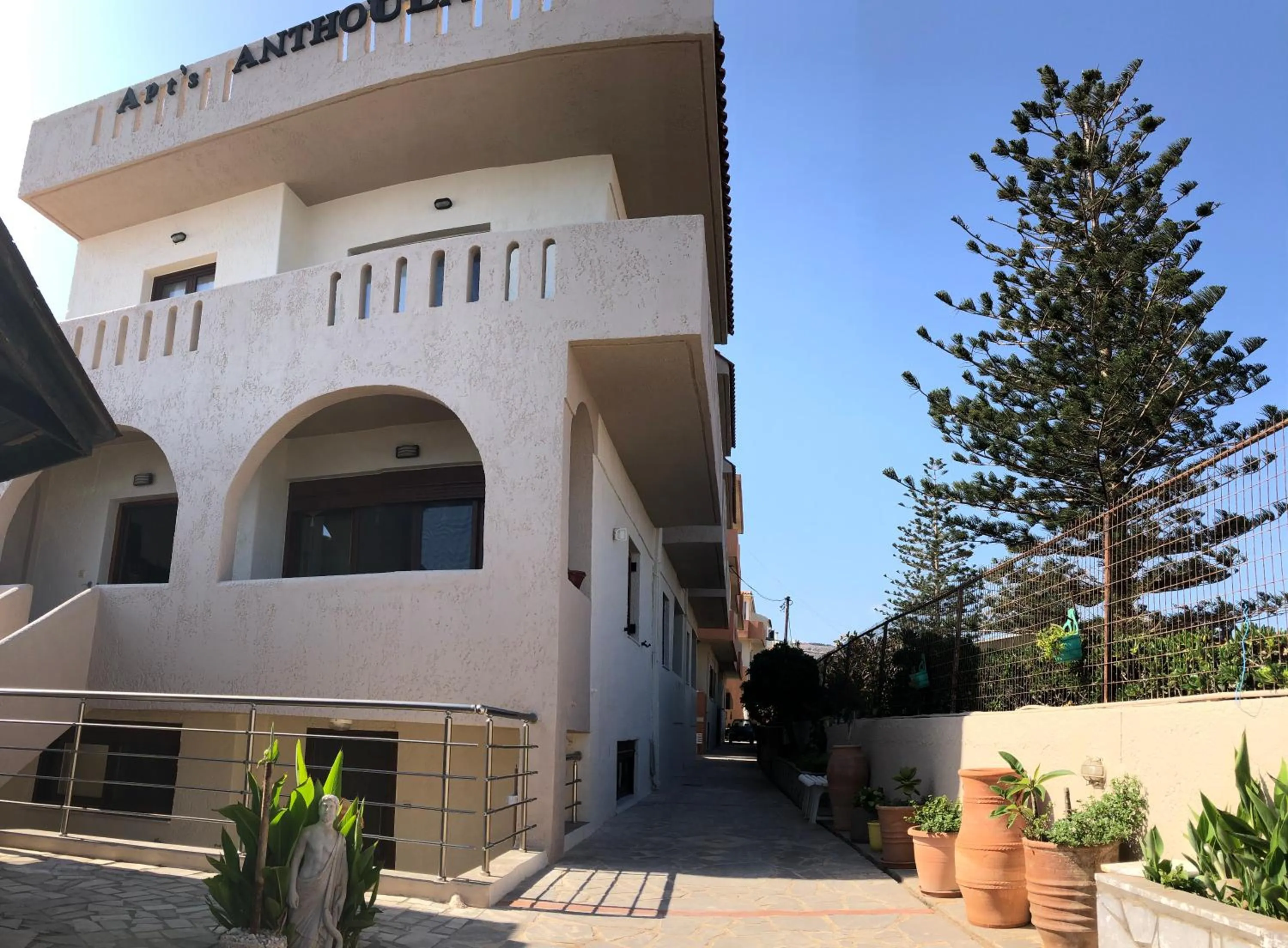 Facade/entrance in Anthoula Apartments