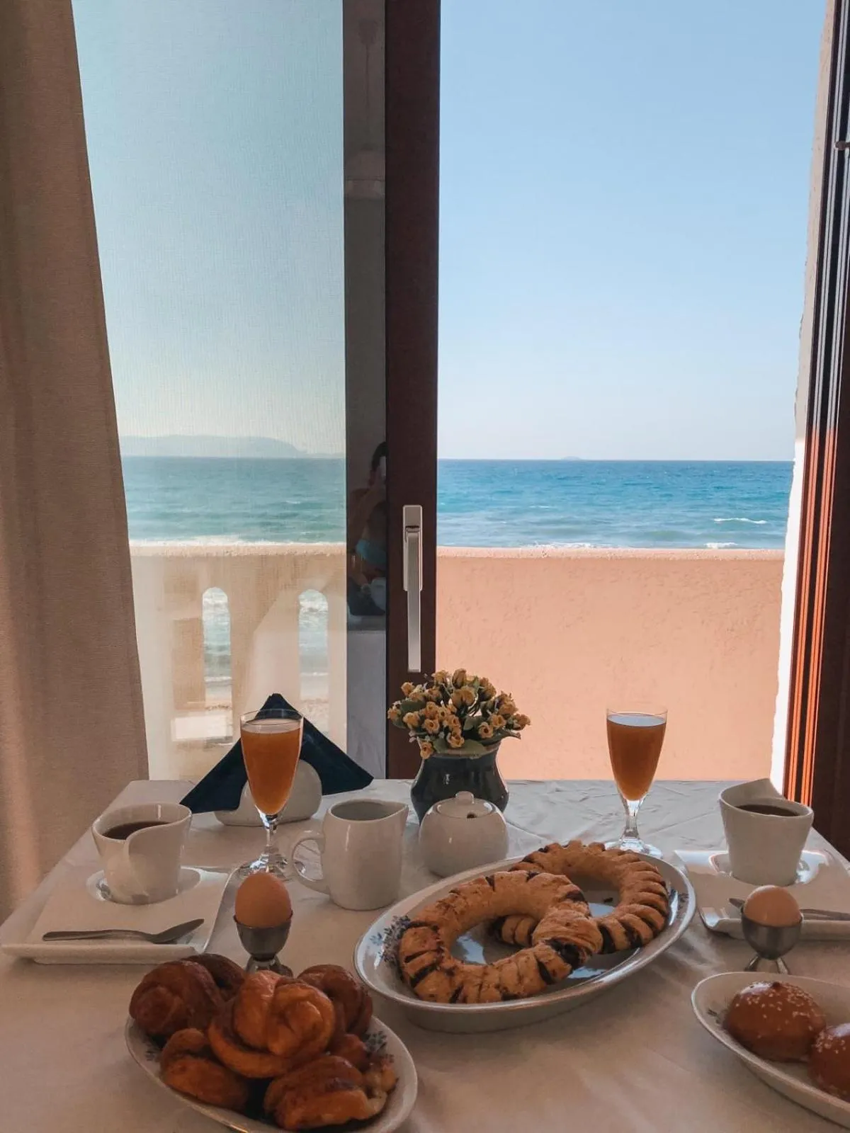 Sea view in Anthoula Apartments