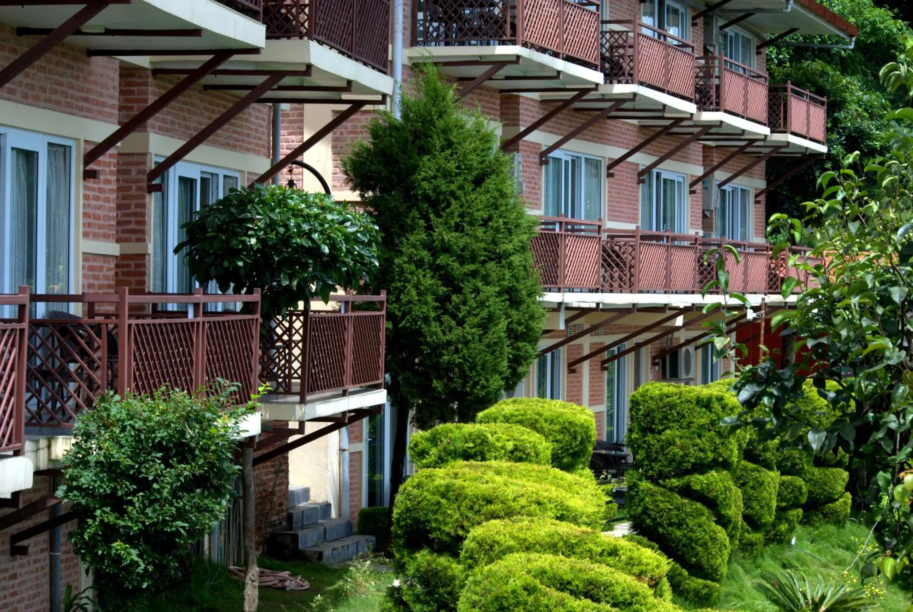 Balcony/Terrace in Himalaya Drishya Resort