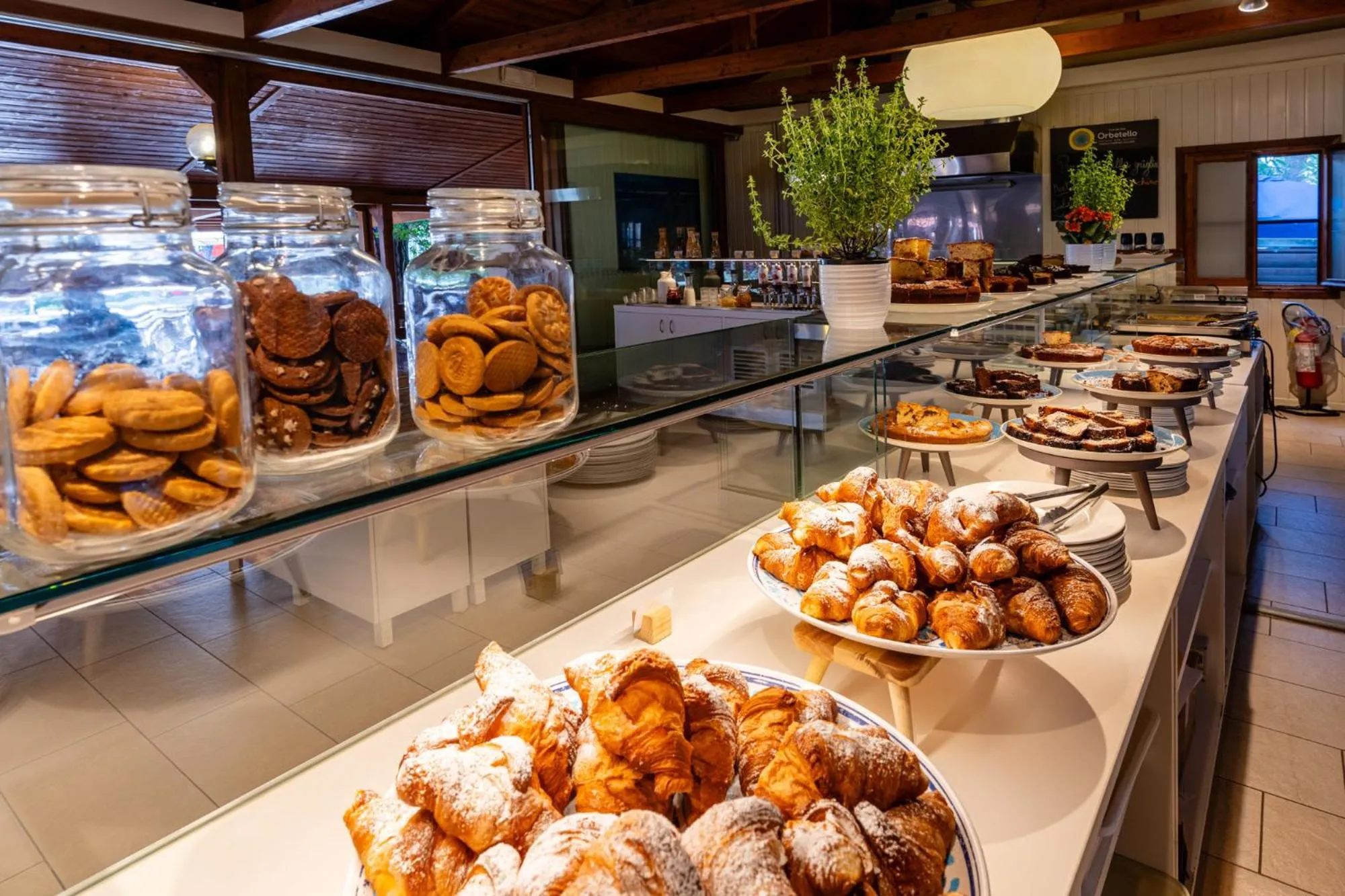 Buffet breakfast in Club del Sole Orbetello Family Collection