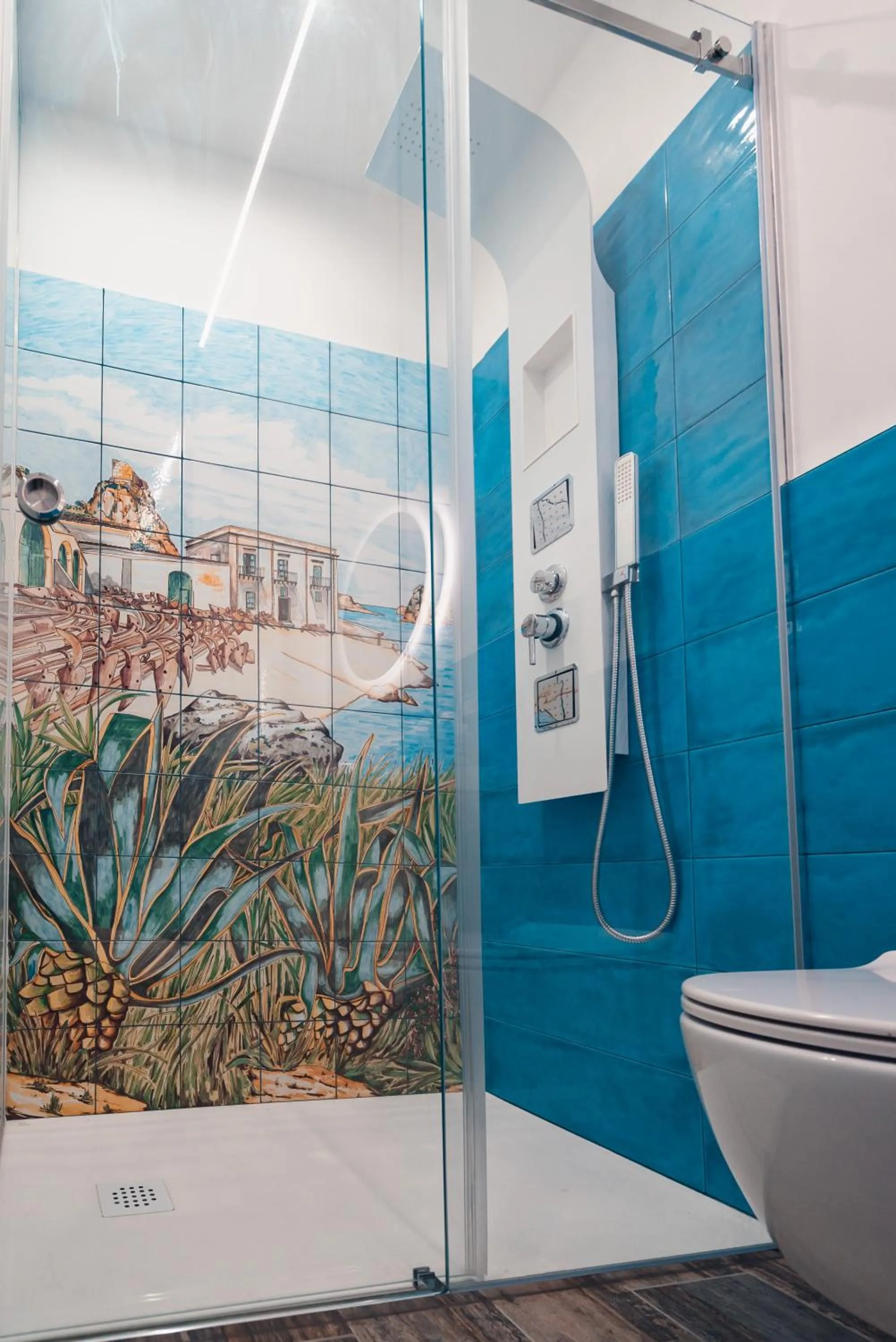 Shower in macchia mediterranea