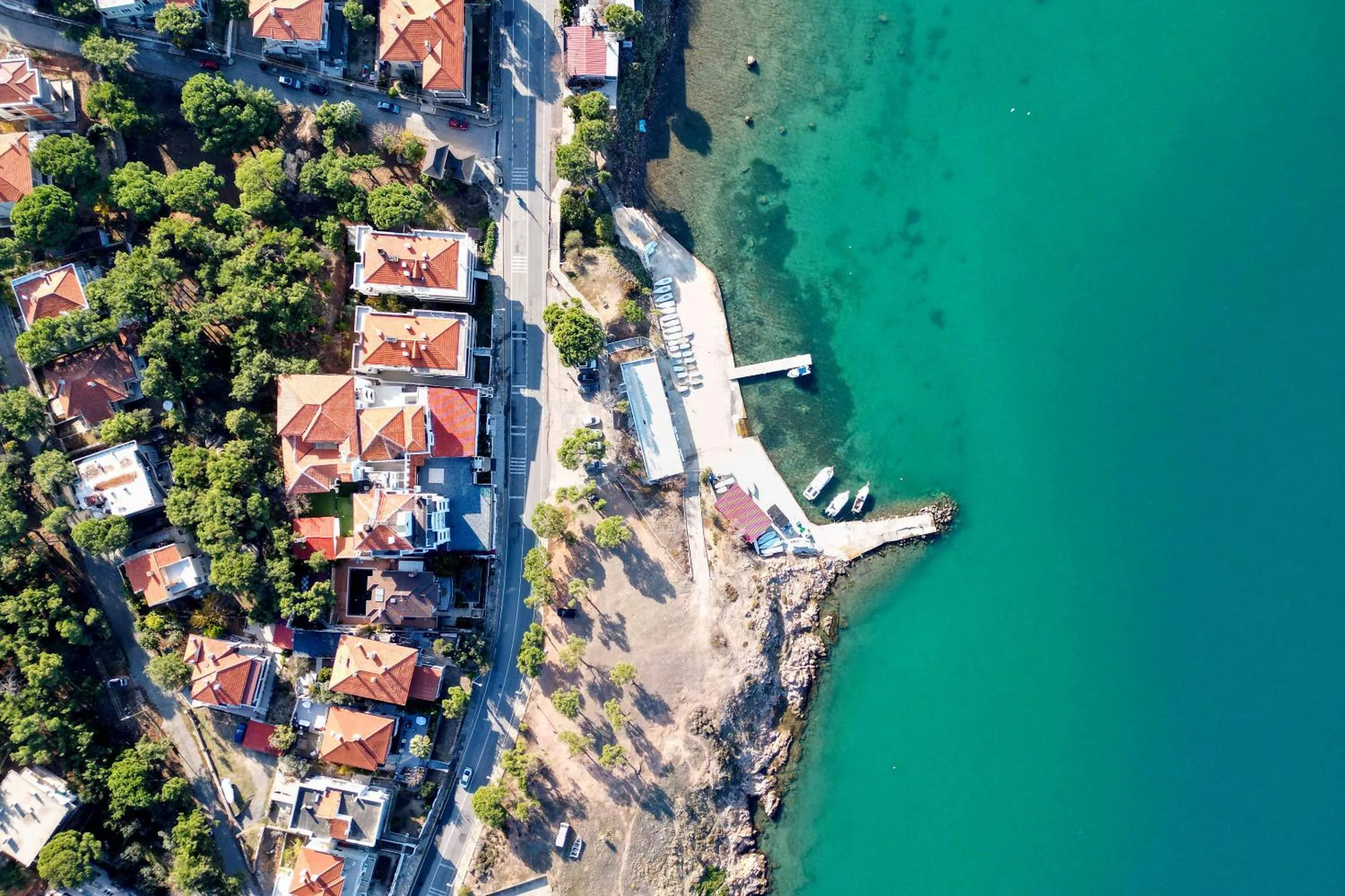 Bird's eye view in Çamlık 87 Hotel Ayvalık